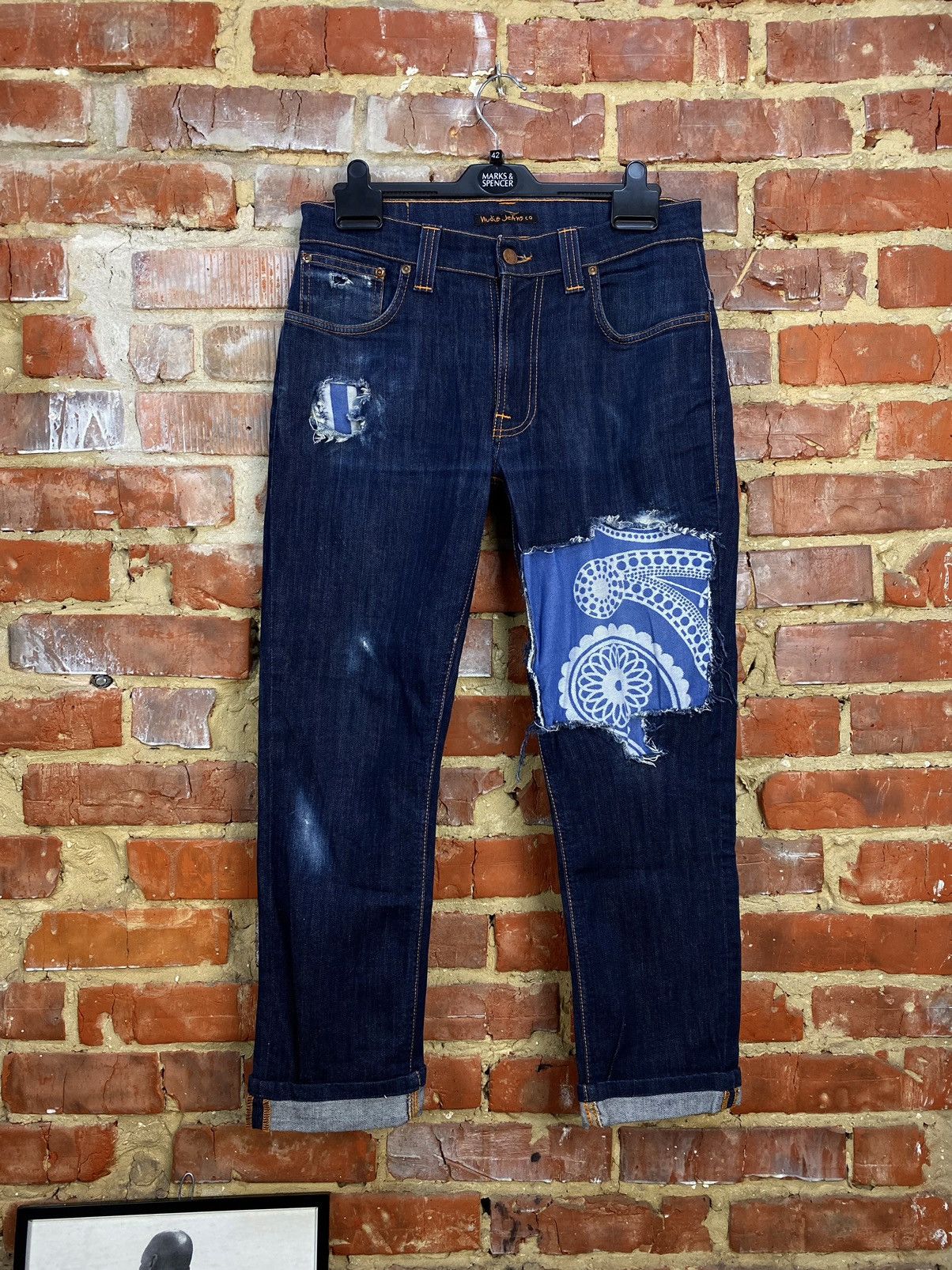 Nudie Jeans Nudie Thin Finn Organic Custom Jeans Size US 33 - 1 Thumbnail