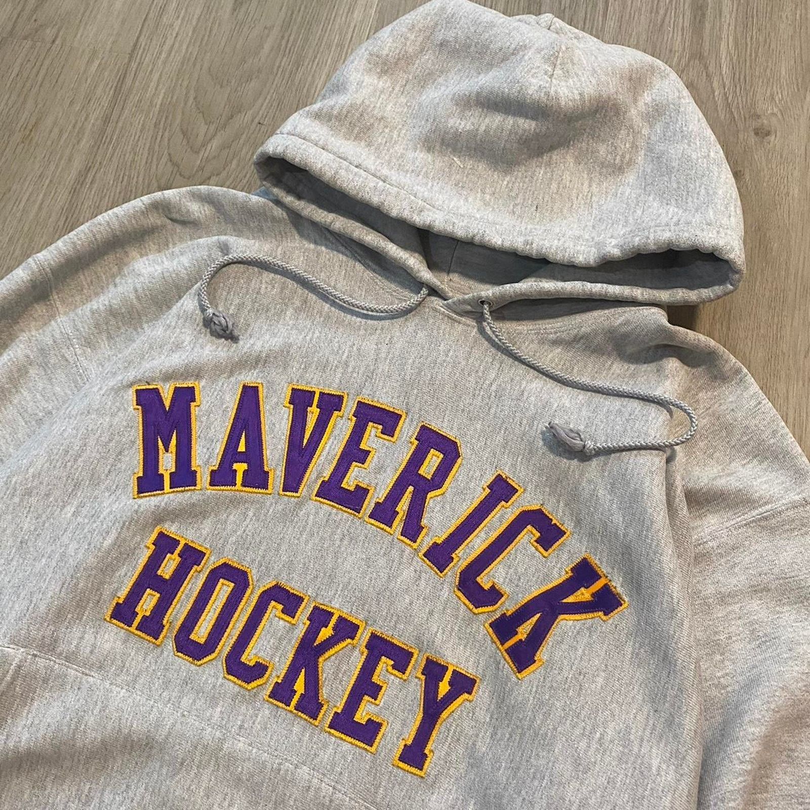 Champion Vintage champion hockey hoodie heather grey Size US M / EU 48-50 / 2 - 2 Thumbnail