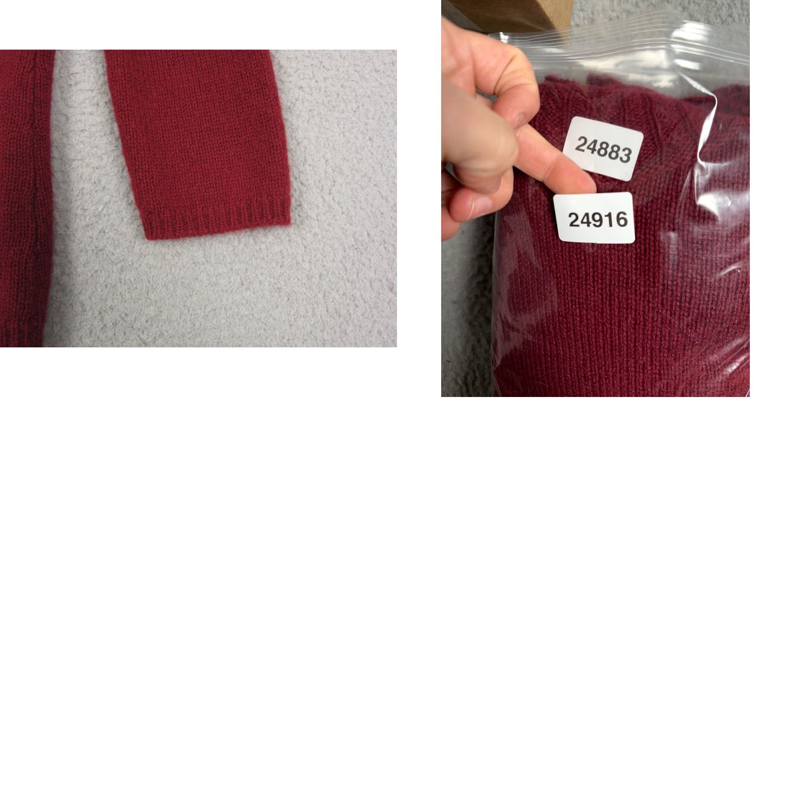 Vintage McDuff Sweater Womens Small Red 100% Cashmere Cowl Neck Pullover Knit Ladies Shirt Size S / US 4 / IT 40 - 10 Thumbnail