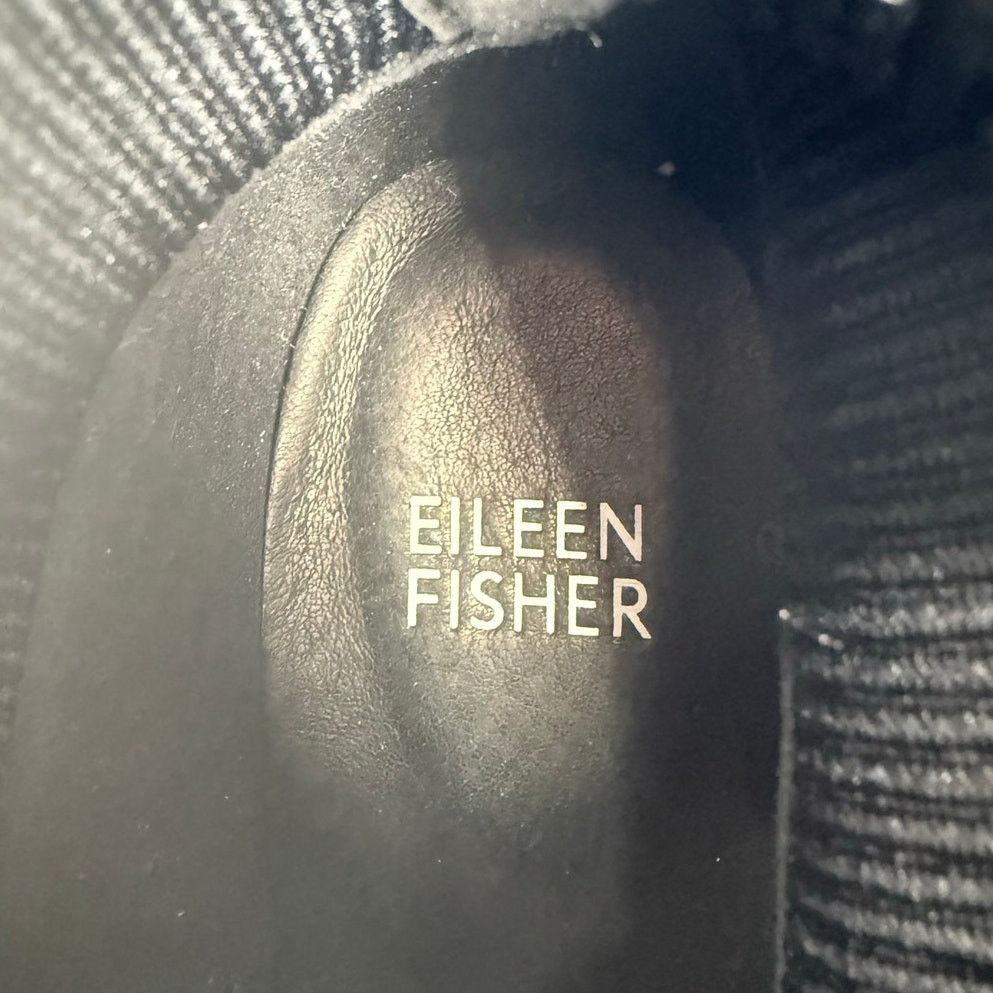 Eileen Fisher NEW Eileen Fisher Women's Black/Smoke Aesop Knit Bootie Size US 6 / IT 36 - 5 Thumbnail
