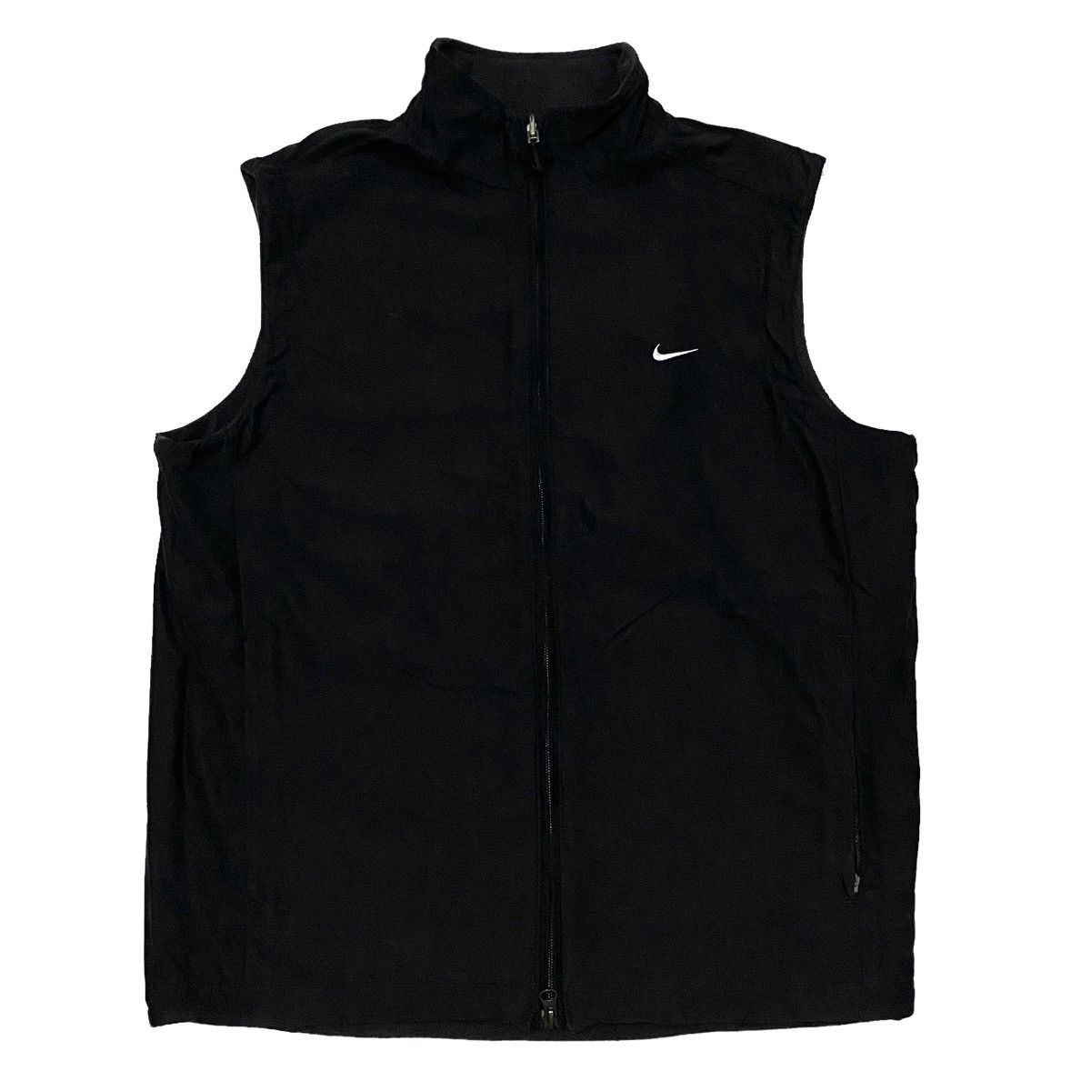 Nike × Vintage Nike fleece Black grey reversible vest Size US L / EU 52-54 / 3 - 2 Thumbnail