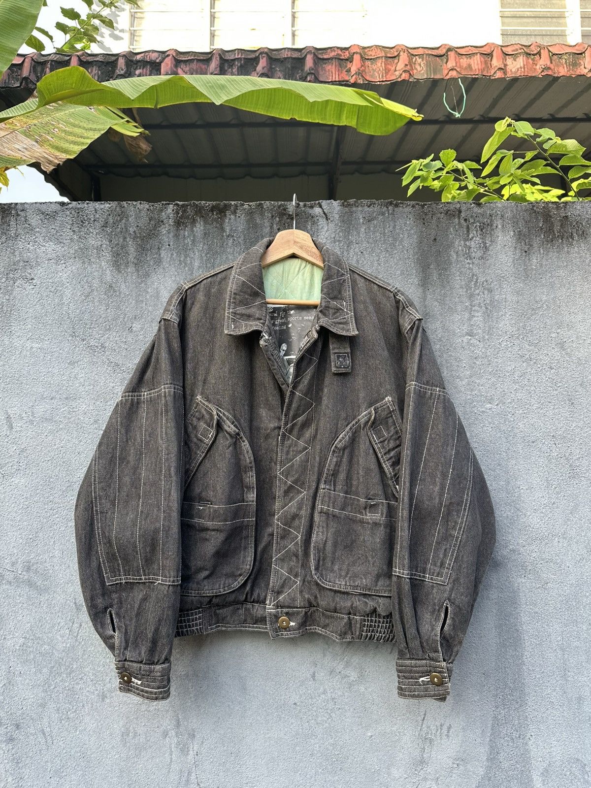 Vintage 🪖Vintage Jeanjaures Parachute Bomber Jacket Size US M / EU 48-50 / 2 - 2 Thumbnail