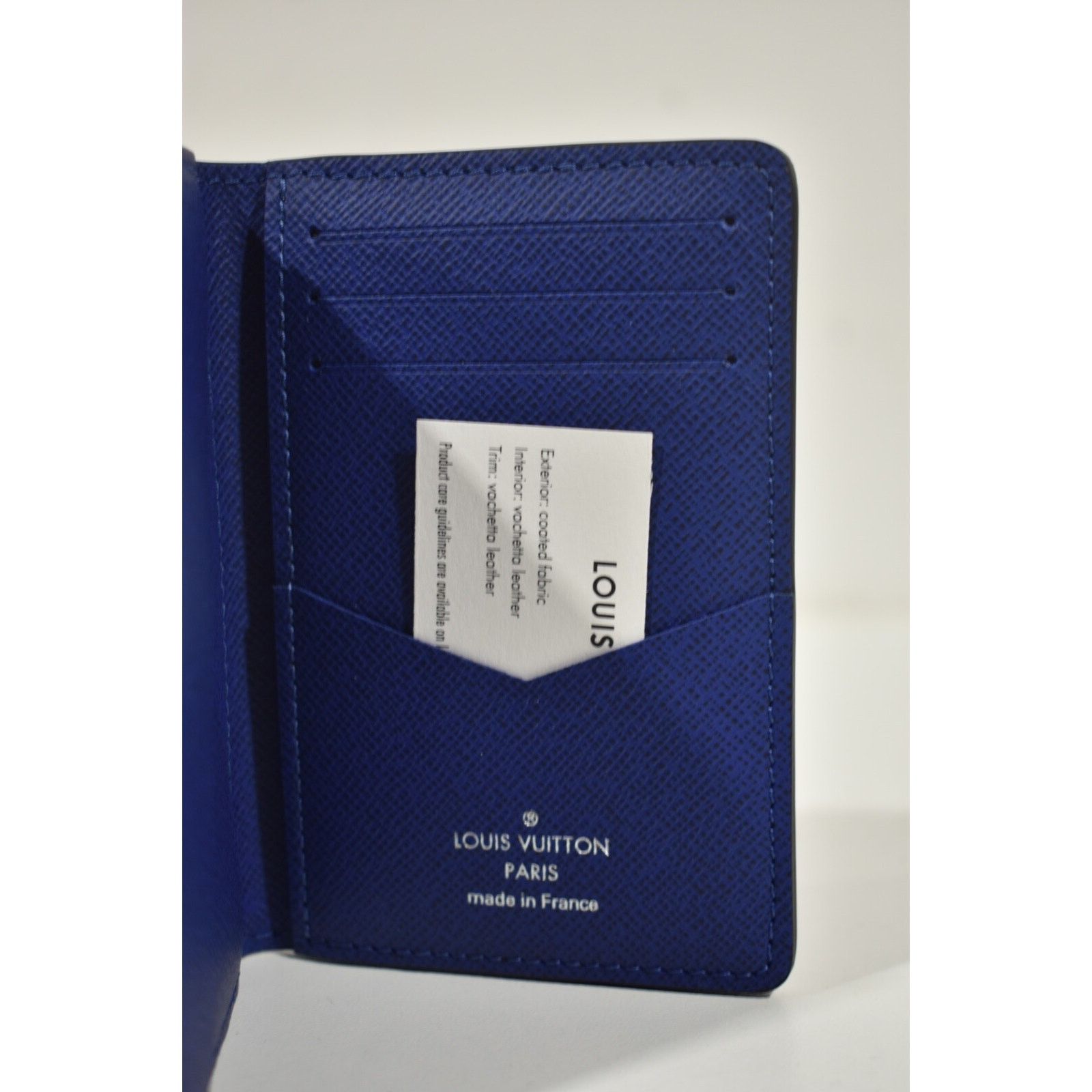 Louis Vuitton Louis Vuitton Navy Monogram Logo Pocket Organizer Wallet Size ONE SIZE - 9 Thumbnail