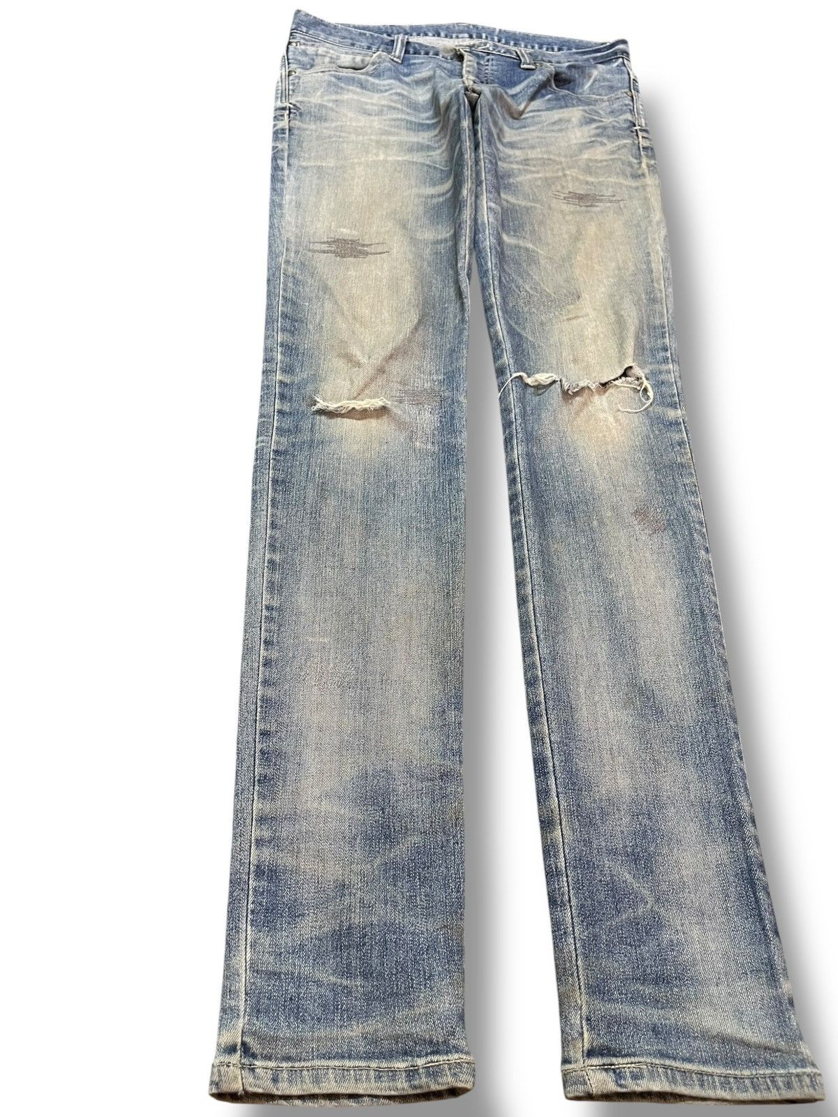 Tornado Mart Vintage Tornado Mart Skinny Mudwash Distressed Denim Size US 31 - 3 Thumbnail