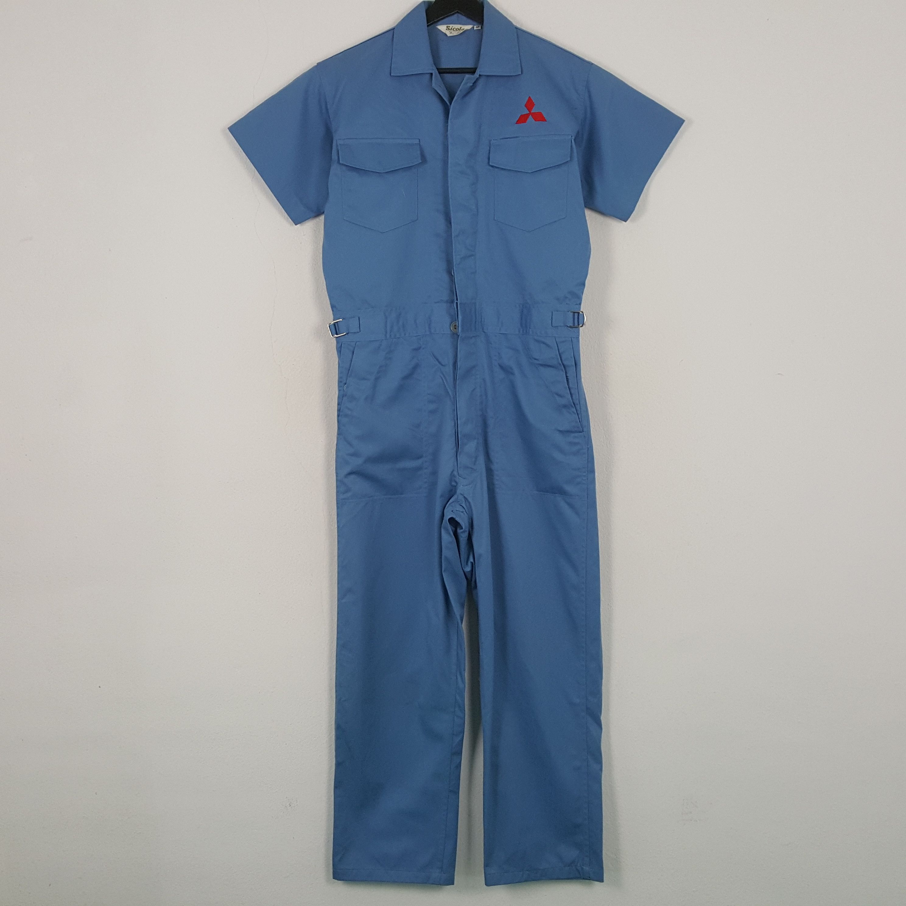 Vintage Mitsubishi Forklift Motorsports Workwear Coverall Jacket RR9 Size US M / EU 48-50 / 2 - 4 Thumbnail