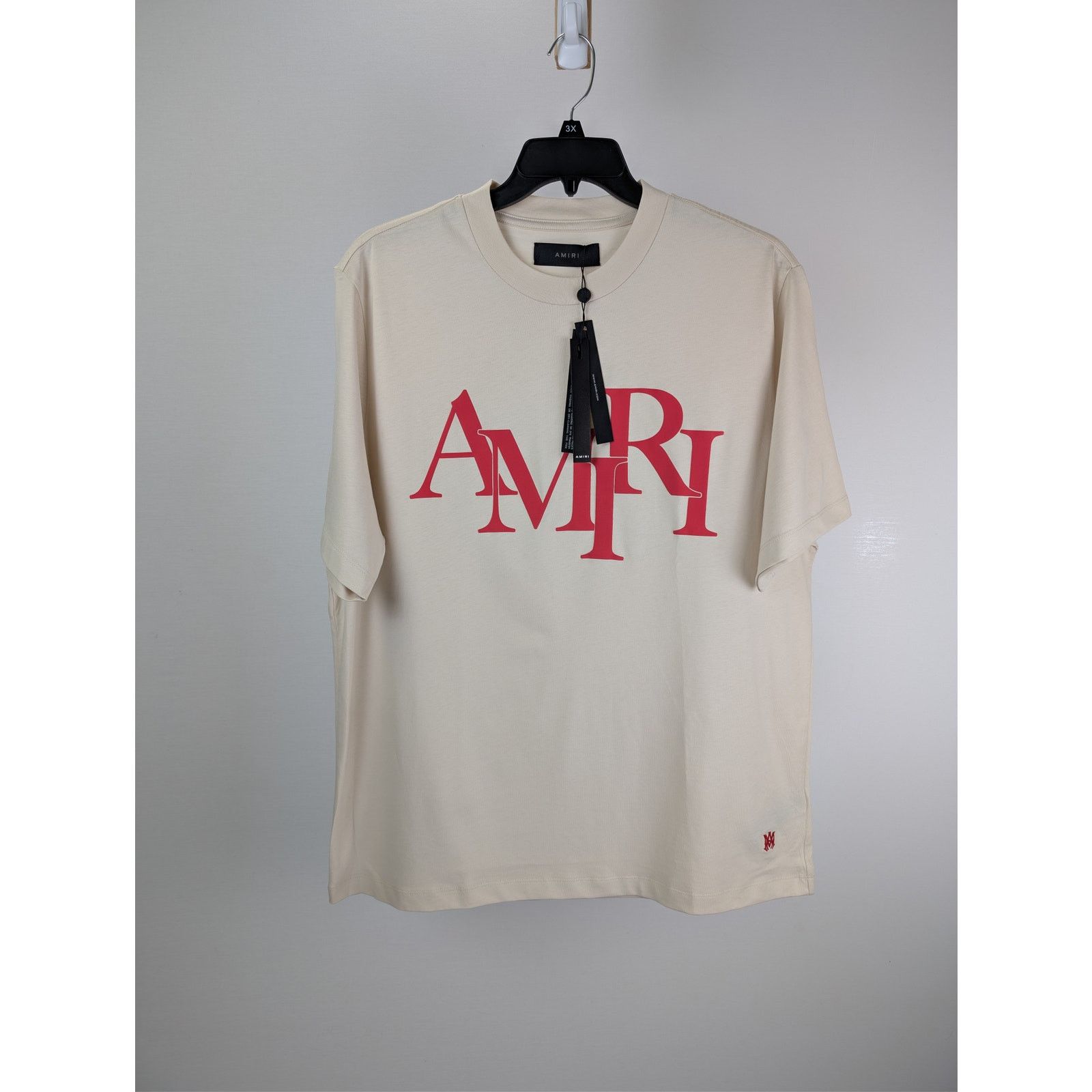 Amiri o1rshd1 Amiri Staggered Tee T-Shirt in Birch Size US XXL / EU 58 / 5 - 1 Thumbnail