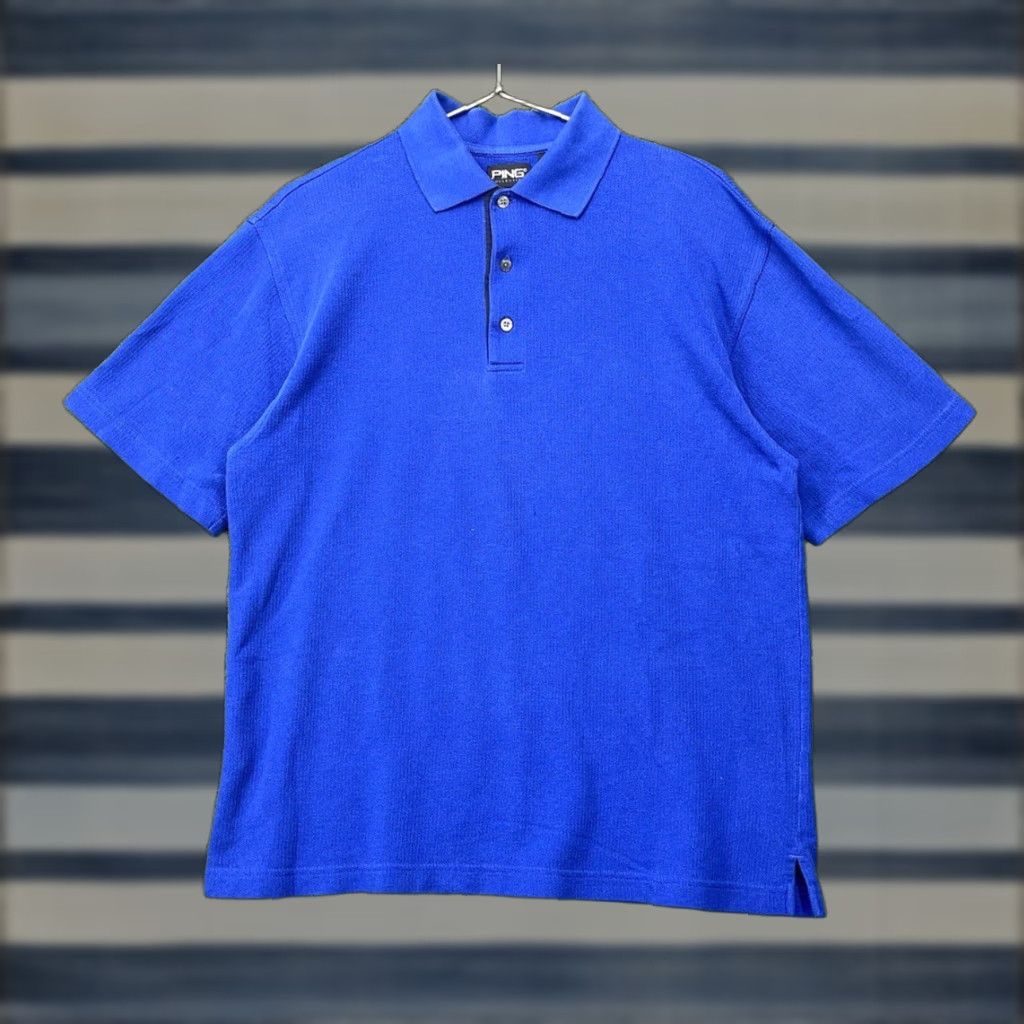 Vintage Ping Polo Shirt Mens Medium Short Sleeve Blue Size US M / EU 48-50 / 2 - 1 Thumbnail