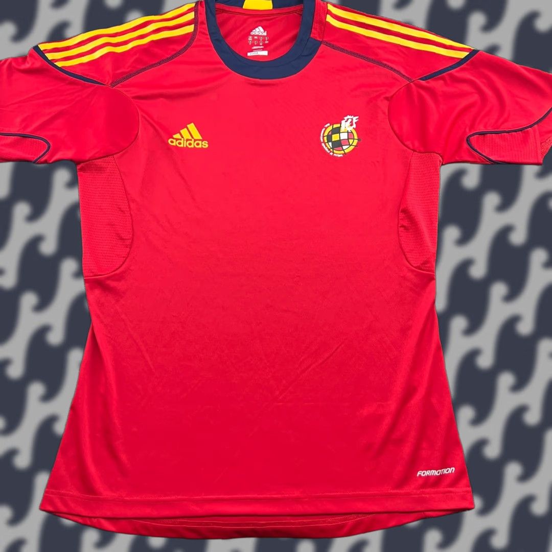 Adidas adidas Spain 2009 2010 Training Football Jersey Mens M Red Shirt Short Sleeve Moisture Wicking Quick Dry Athletic Football Size US M / EU 48-50 / 2 - 1 Thumbnail