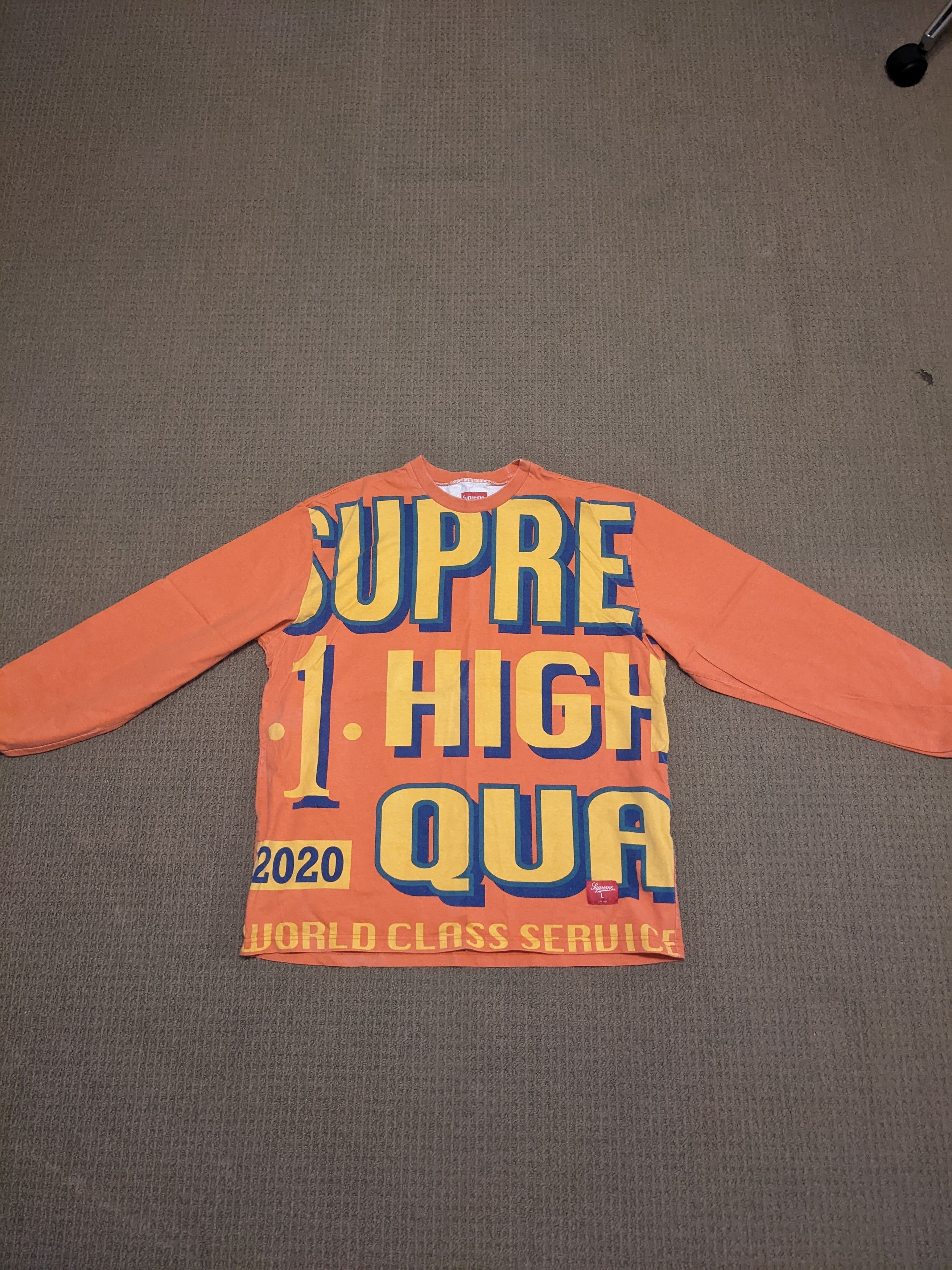 Supreme World Class Orange Shirt