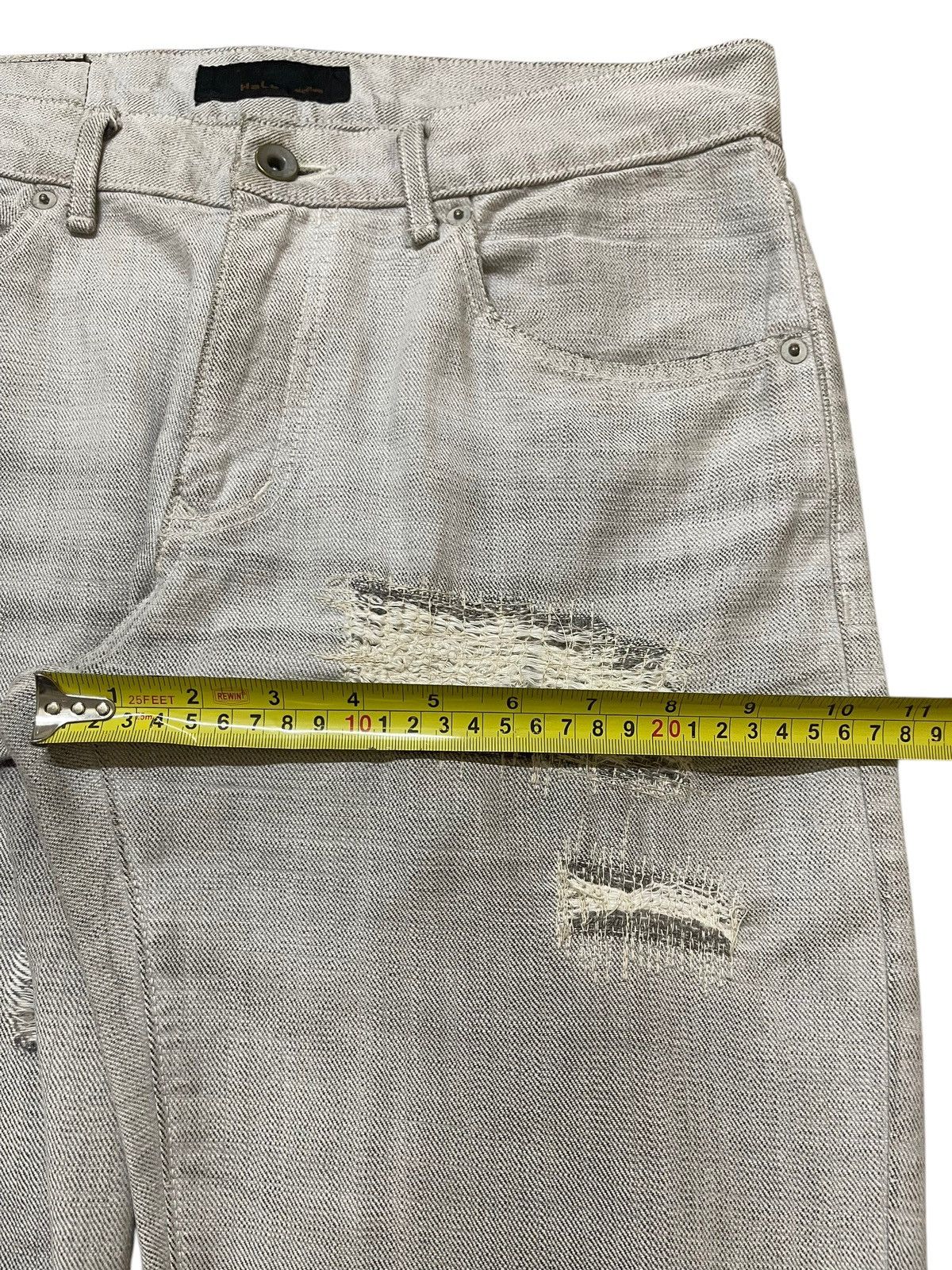 14th Addiction Vintage Japanese Helb Mud Faded Wash Distress Patches Jeans Size US 31 - 17 Thumbnail