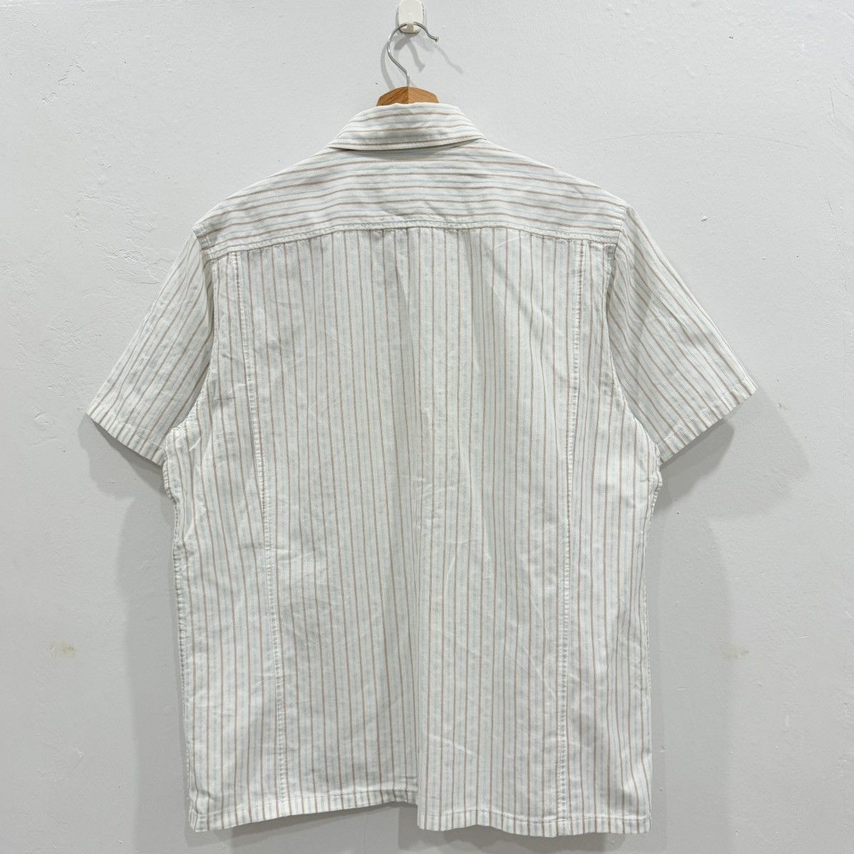 Yohji Yamamoto AAR Yohji Design Studio Stripe Shirt Button Ups Size US XL / EU 56 / 4 - 2 Thumbnail