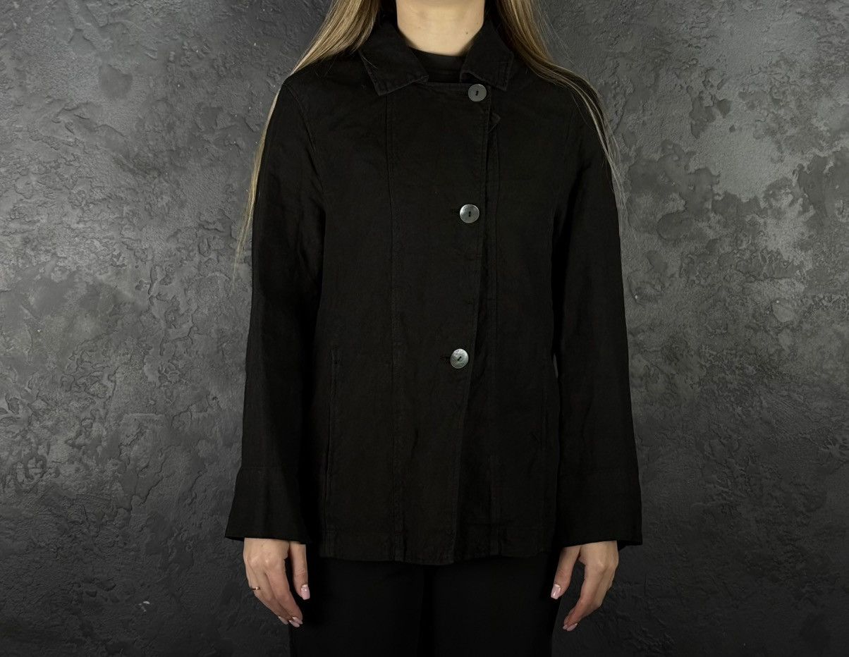 OSKA OSKA Black Light Linen Twill Button Front Jacket Sz1 Regular Size S / US 4 / IT 40 - 2 Thumbnail