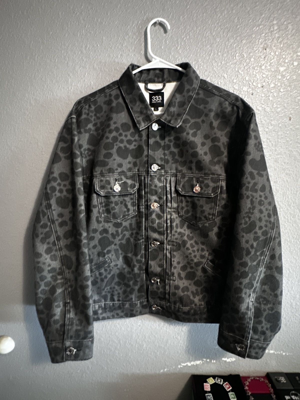 Half Evil Half Evil leopard denim jacket Size US L / EU 52-54 / 3 - 1 Thumbnail