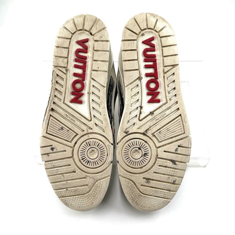 Louis Vuitton Louis Vuitton Trainer black and white hand-painted graffit Size US 8.5 / EU 41-42 - 5 Thumbnail