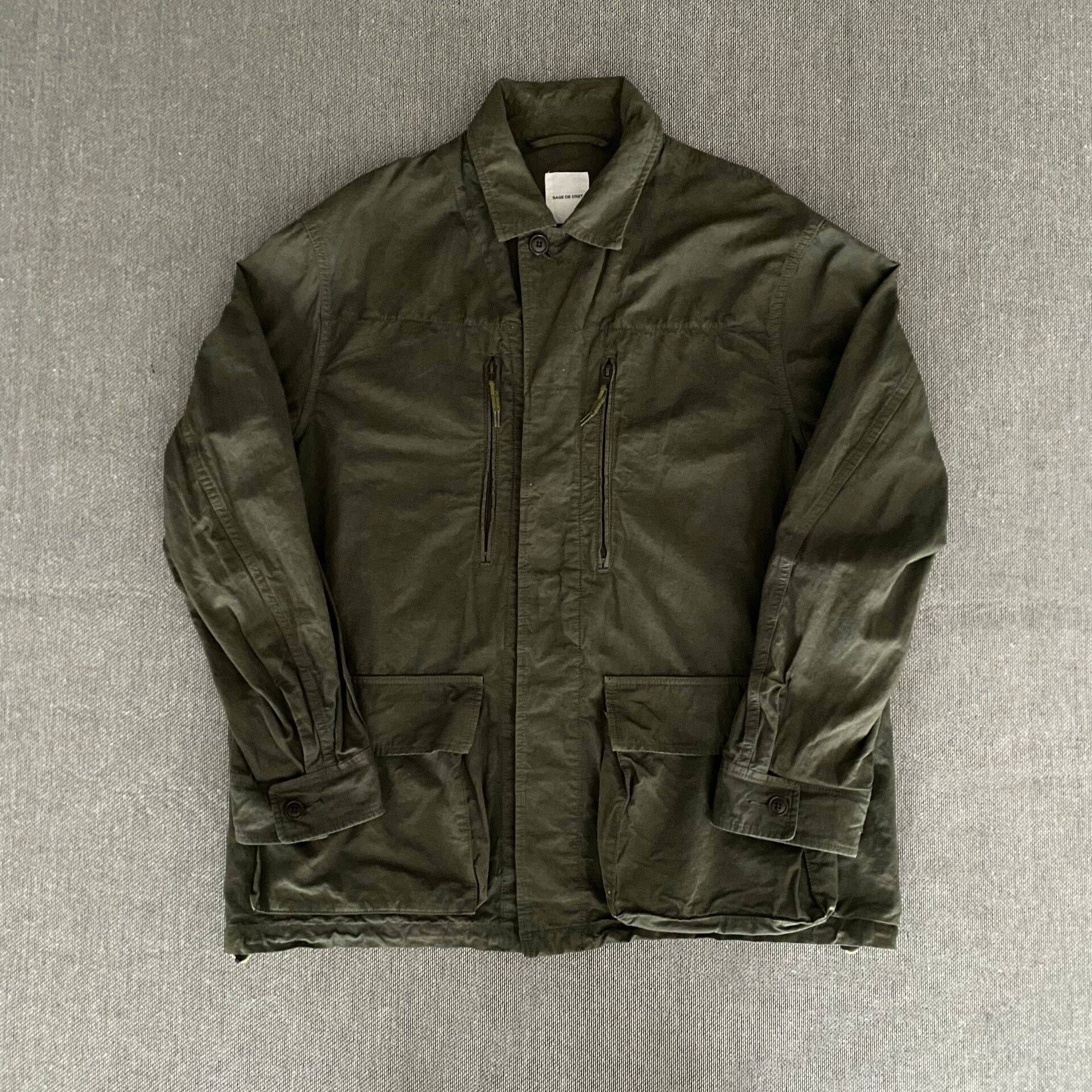 Sage De Cret Sage De Cret Military Green Jacket Size US L / EU 52-54 / 3 - 1 Thumbnail