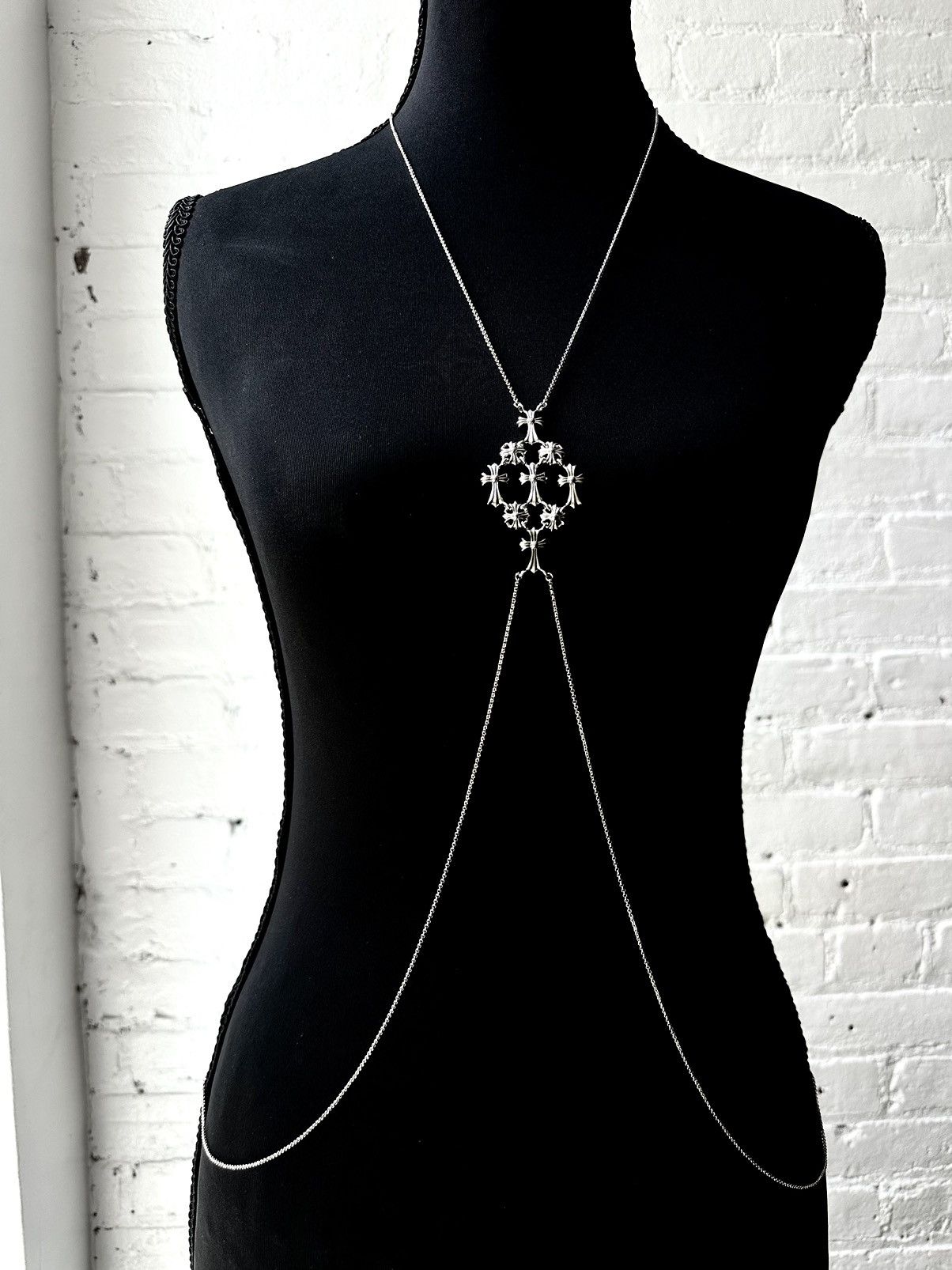 Chrome Hearts 1 of 1 FULL BODY CHAIN MULTI CROSS SILVER Size ONE SIZE - 2 Thumbnail