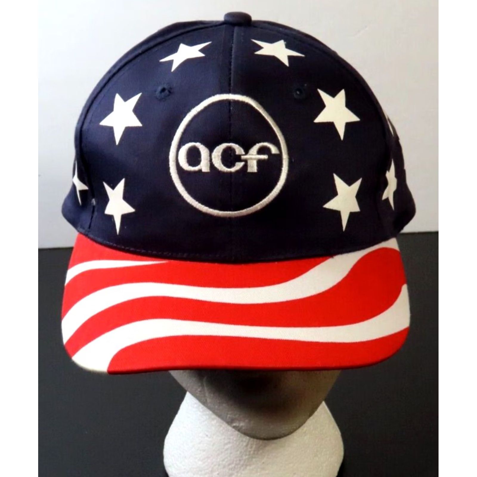 Vintage OTTO Cap Flag Snapback Trucker Hat Adjustable Men Blue American Red White Blue Size ONE SIZE - 2 Thumbnail