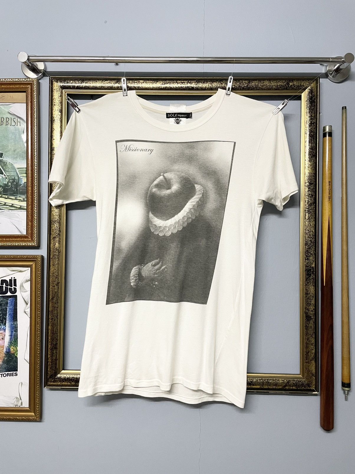 Japanese Brand Vintage 1990s Japan Designer Dole Project-Missionary Art Tee Size US S / EU 44-46 / 1 - 1 Thumbnail