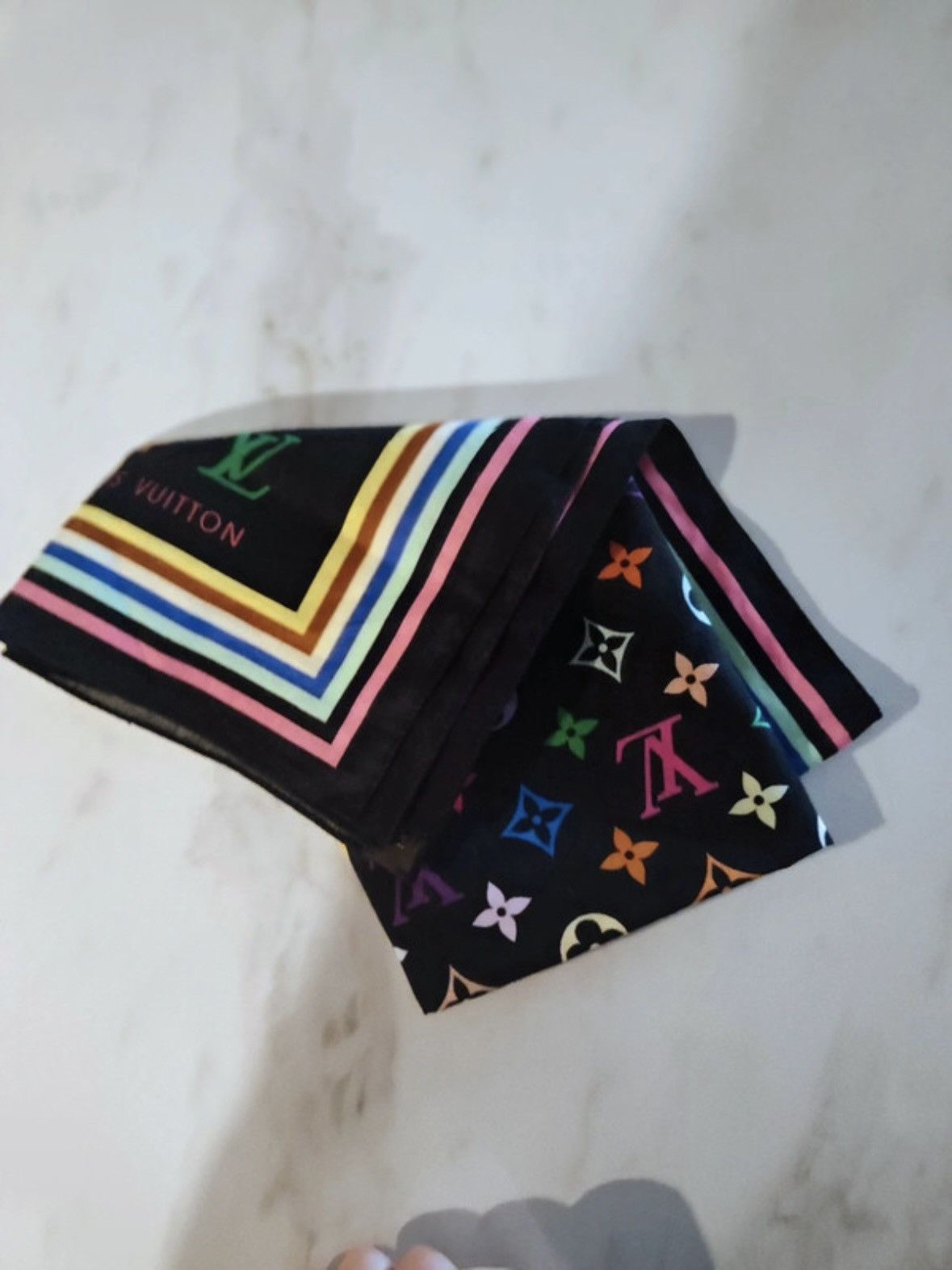 Louis Vuitton × Takashi Murakami OG First release Louis Vuitton x Takashi Murakami Scarf Size ONE SIZE - 3 Thumbnail