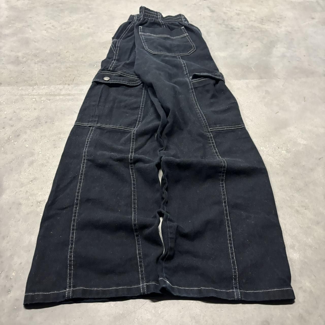 Japanese Brand × Vintage Crazy Vintage Y2K/2000s Grunge Black Opium Streetwear Cargo Pants! Size US 28 / EU 44 - 4 Thumbnail