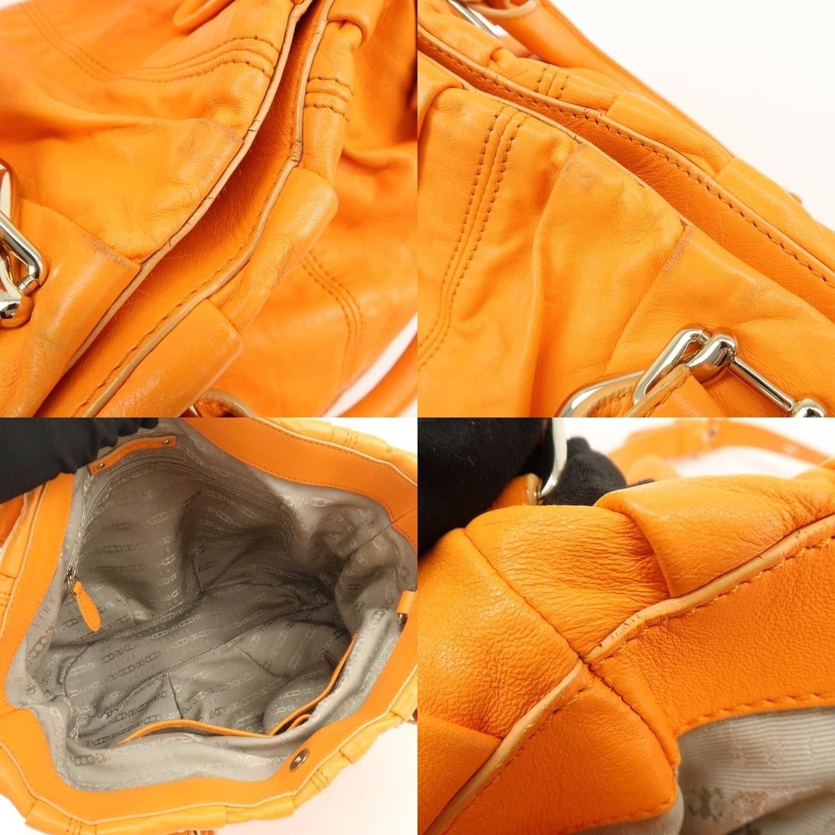 Celine Celine Bittersweet Calfskin Shoulder Bag Orange Size ONE SIZE - 7 Thumbnail