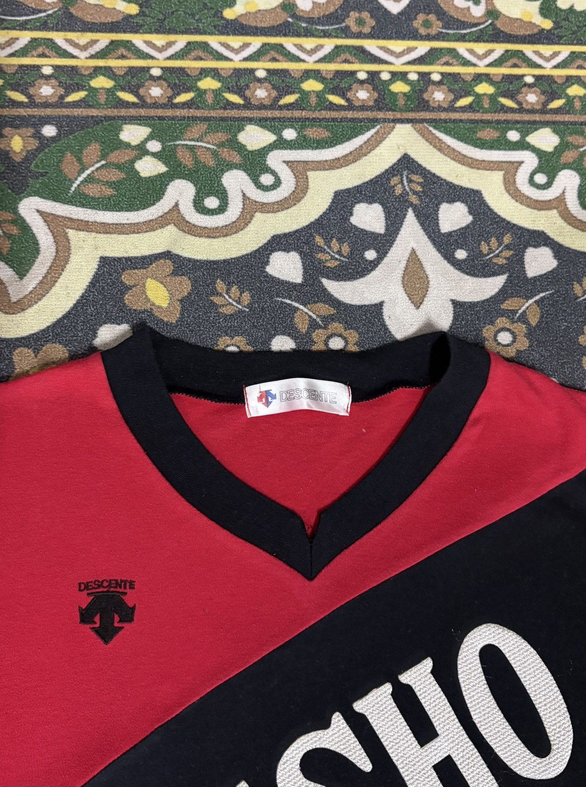 Descente × Japanese Brand Vintage DESCENTE SANSHO 12 Long Sleeve Soccer Jersey Size US S / EU 44-46 / 1 - 6 Thumbnail