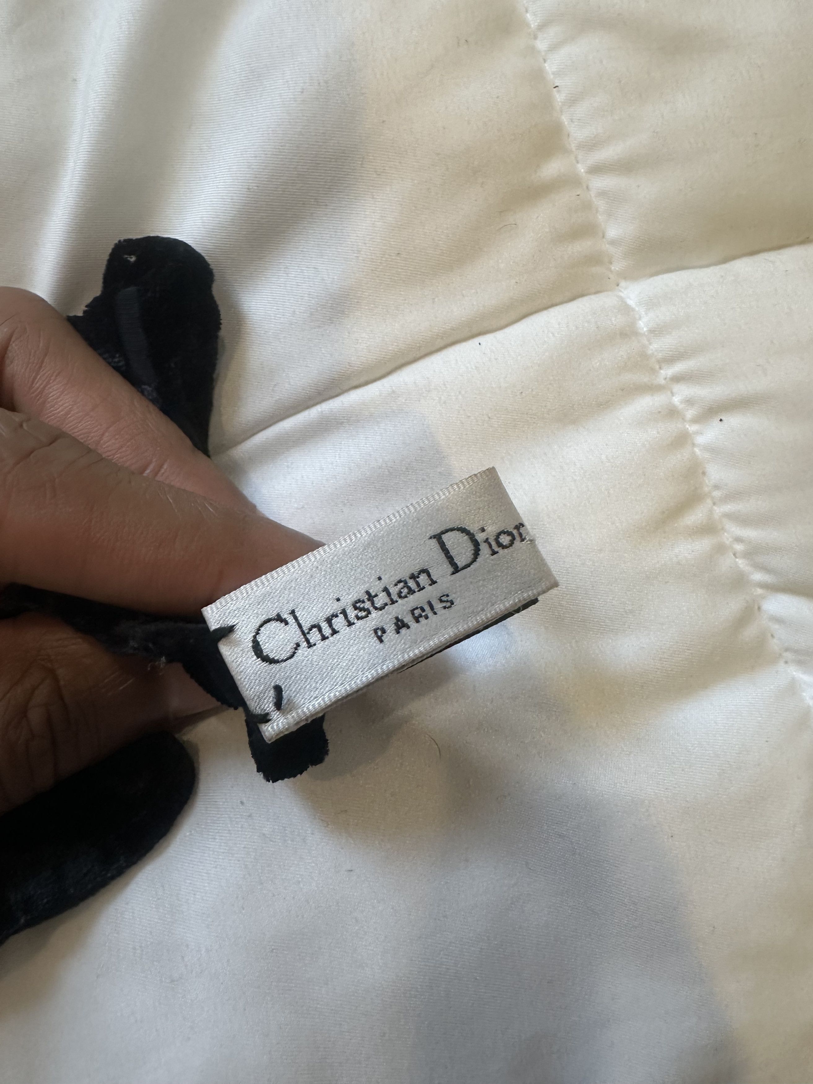 Dior Christian Dior Velvet Logo Scarf Size ONE SIZE - 5 Thumbnail