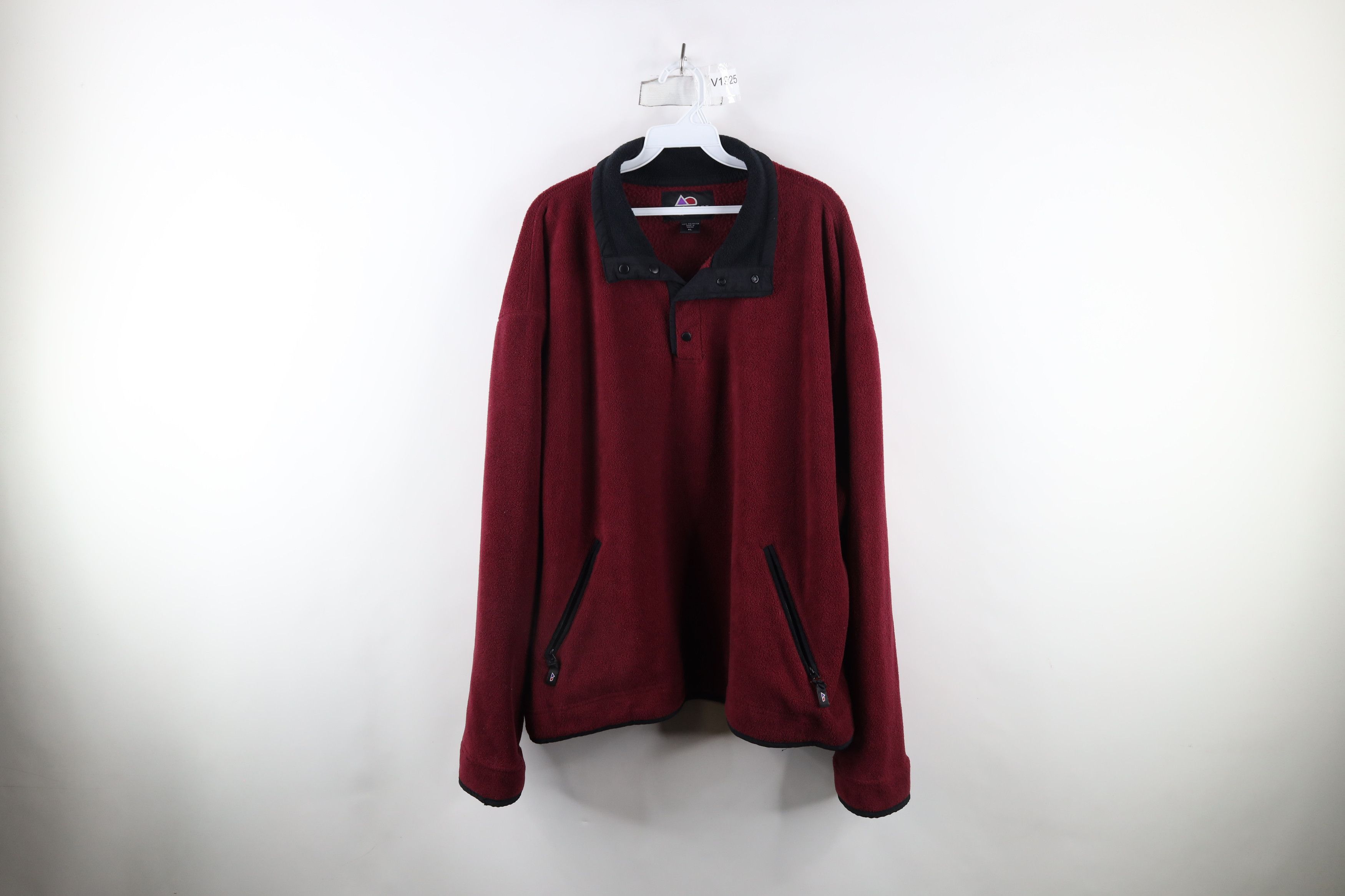 Vintage Vintage 90s Streetwear Snap Button Fleece Pullover Sweater Size US XL / EU 56 / 4 - 1 Thumbnail