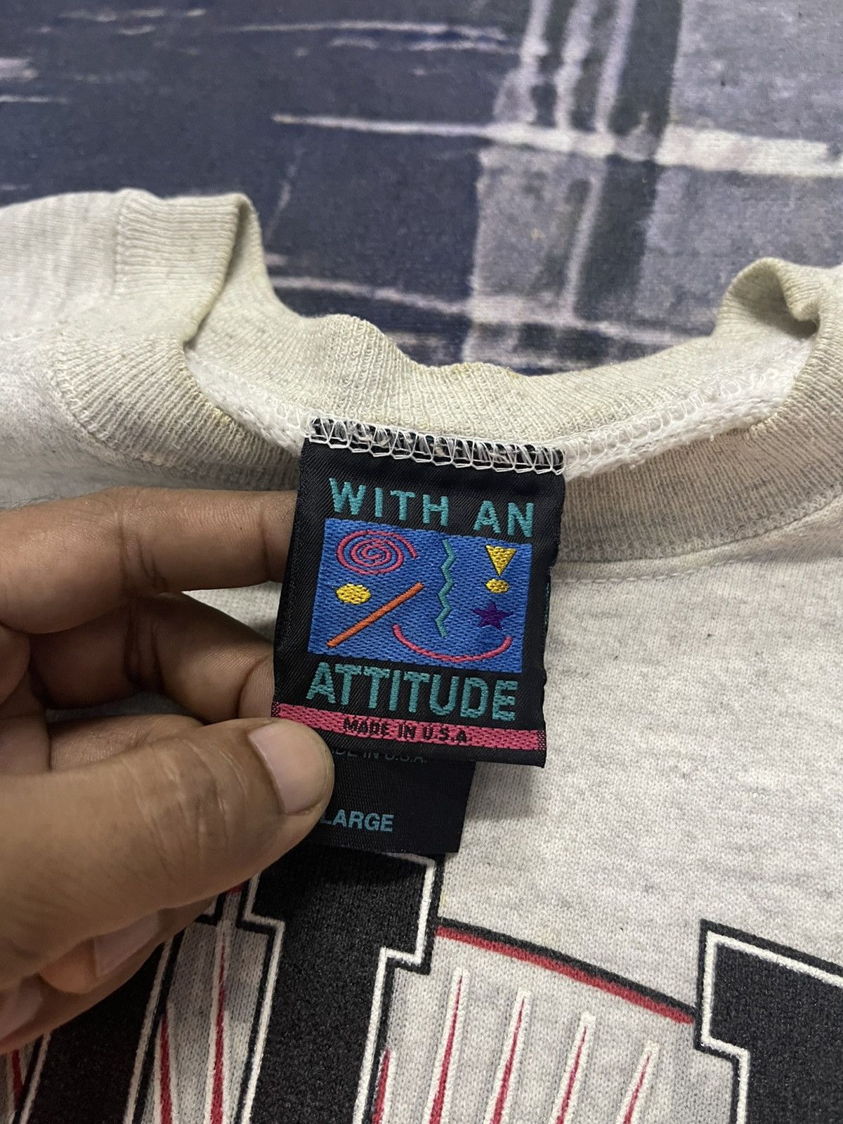 Logo 7 90s CHICAGO BULLS LOGO 7 BIG LOGO CREWNECK Size US L / EU 52-54 / 3 - 9 Thumbnail
