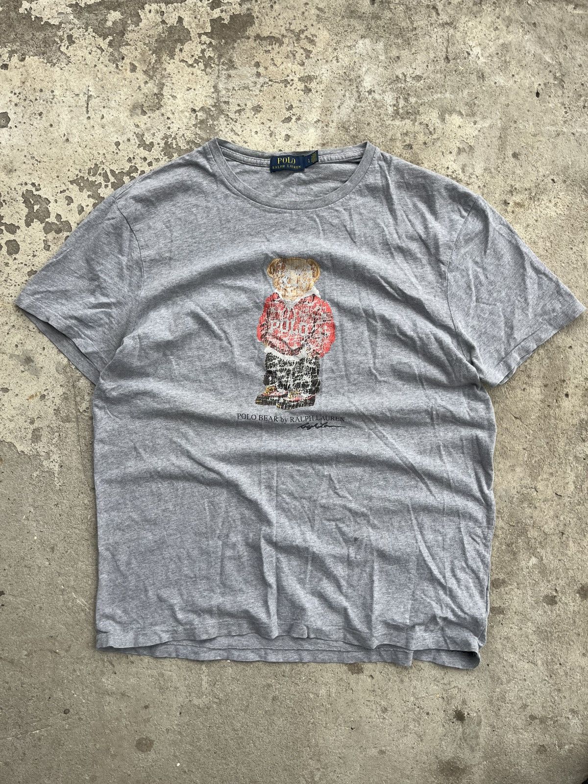 Polo Ralph Lauren × RRL Ralph Lauren × Ralph Lauren Polo Bear by Ralph Lauren Vintage Big Logo T-Shirt Tee Y2K Size US L / EU 52-54 / 3 - 1 Thumbnail