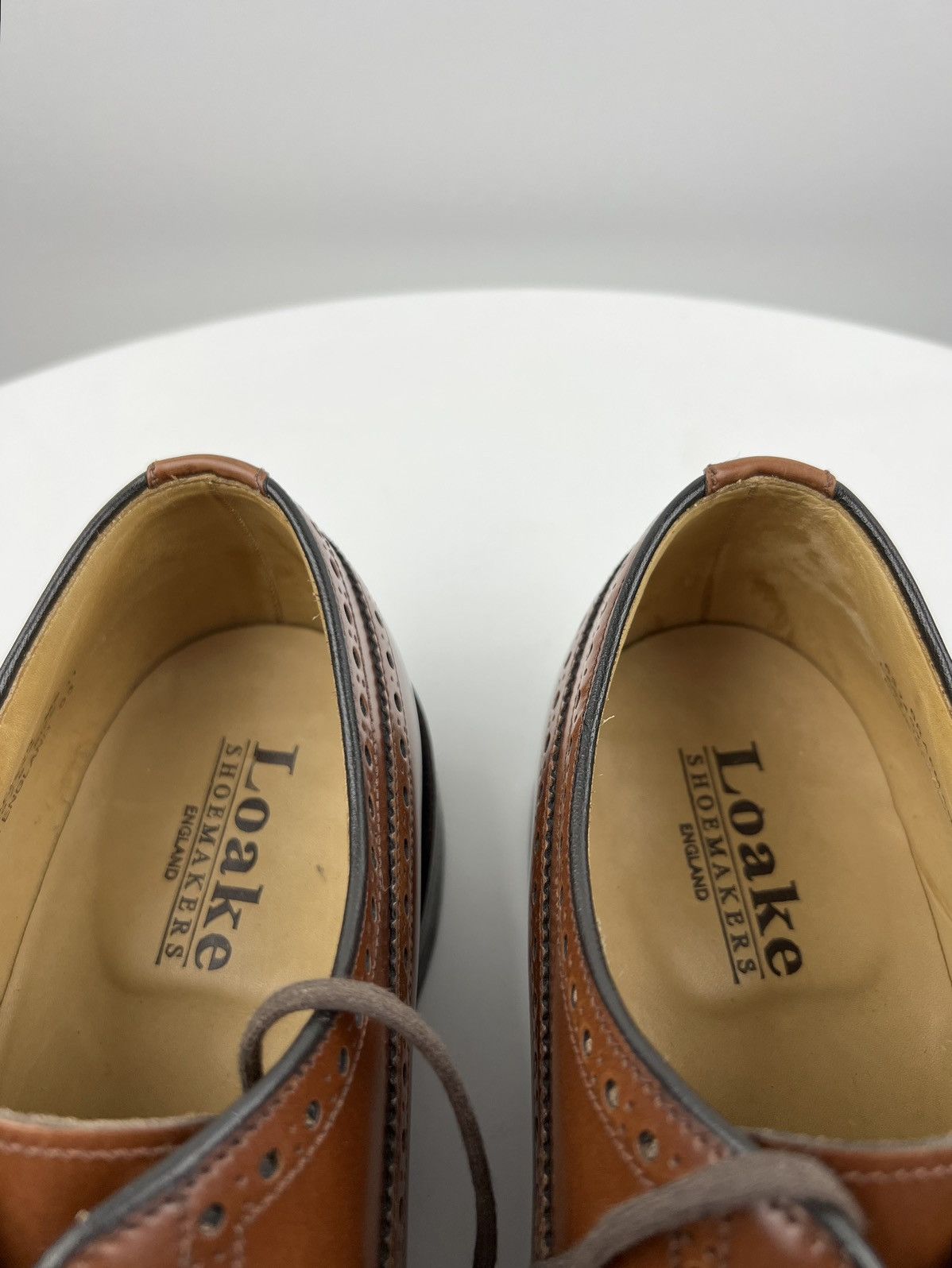 Loake LOAKE Brogues Leather Shoes Made in England Brown Men’s Size US 12 / EU 45 - 18 Thumbnail