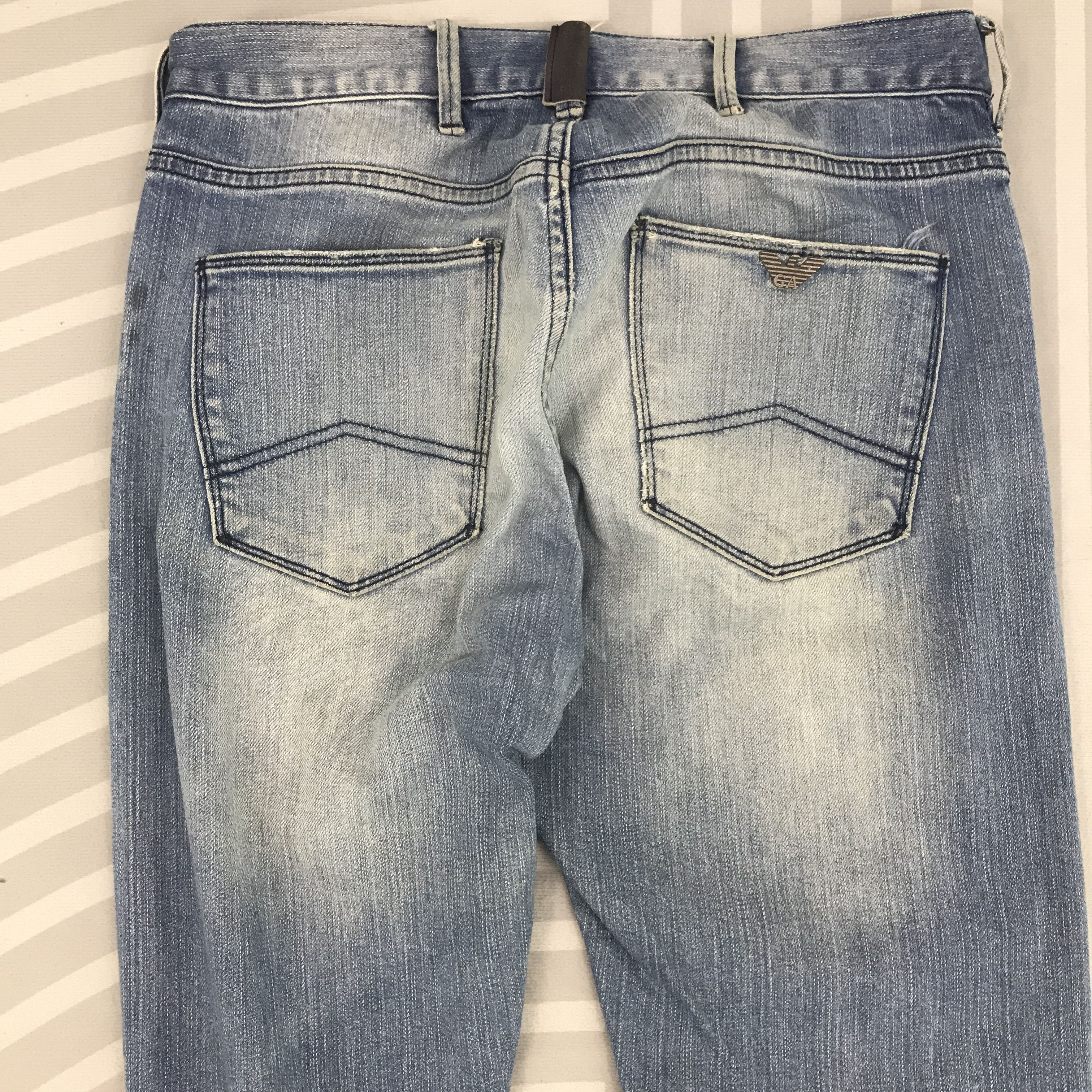 Armani × Vintage Vintage Armani Jeans Distressed Denim Size US 28 / EU 44 - 6 Thumbnail