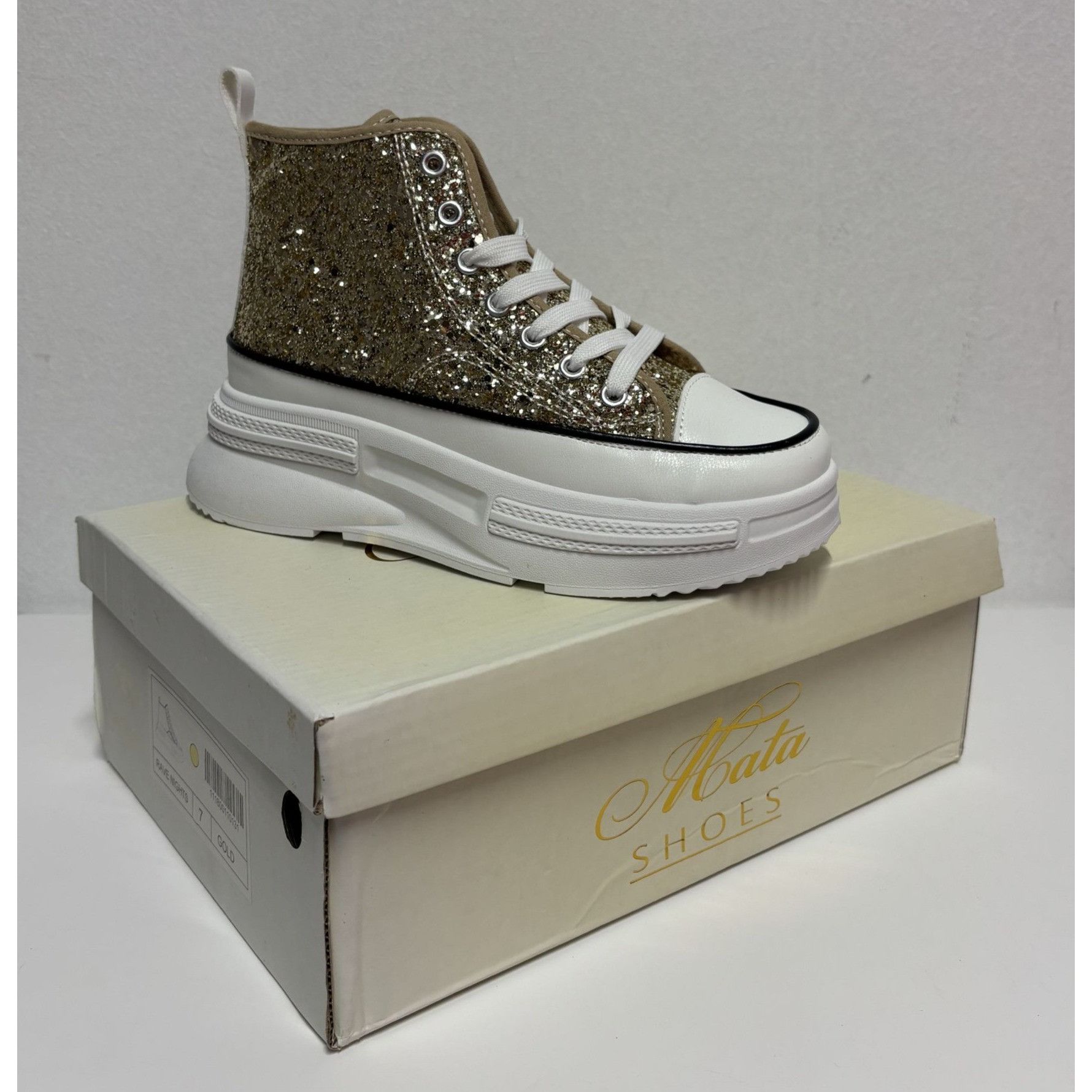 Other MATA / Rave Nights / Glitter High-Top / Platform / Sneakers Size US 7 / IT 37 - 10 Thumbnail