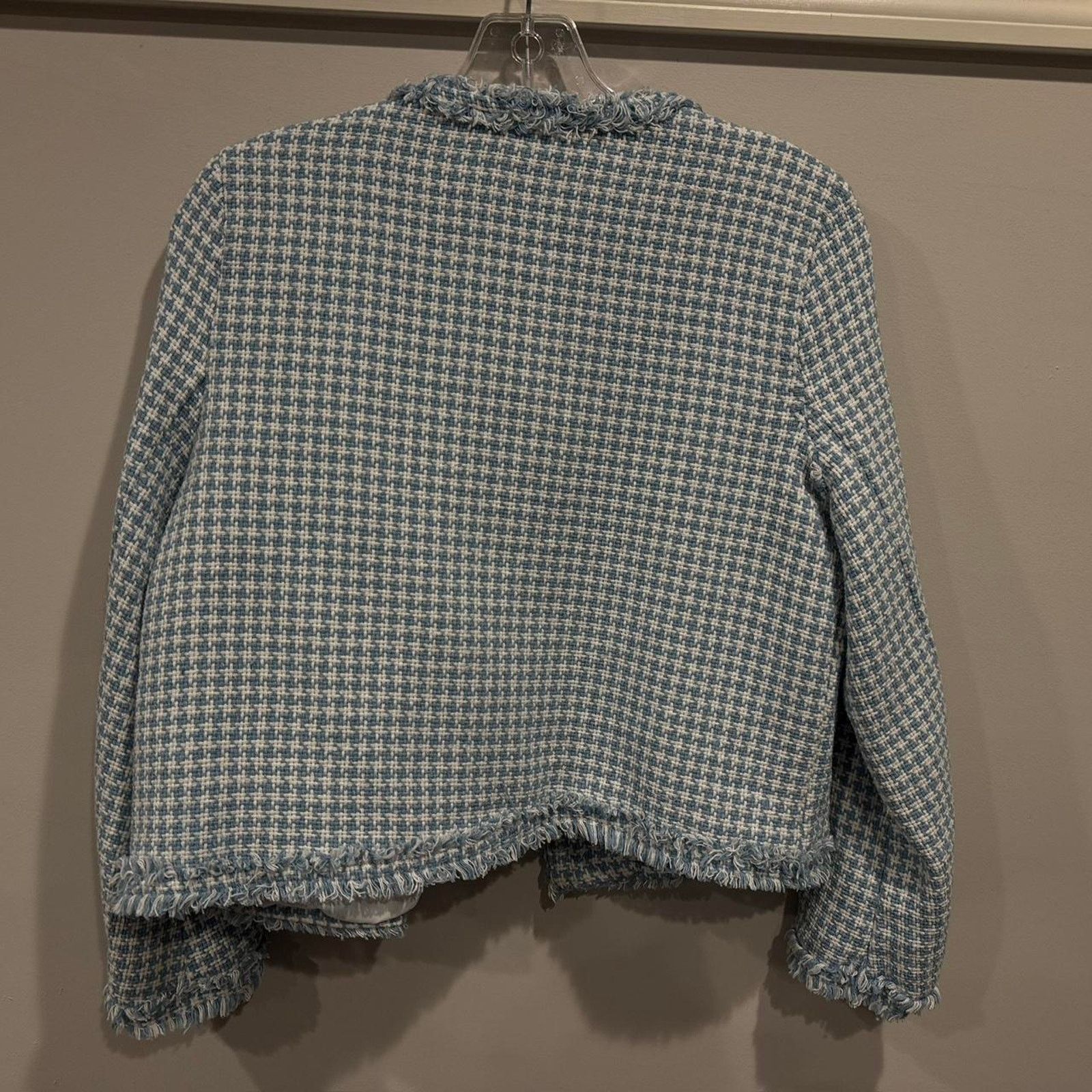 Other Vintage chanel inspired blue and white blazer Size L / US 10 / IT 46 - 2 Thumbnail