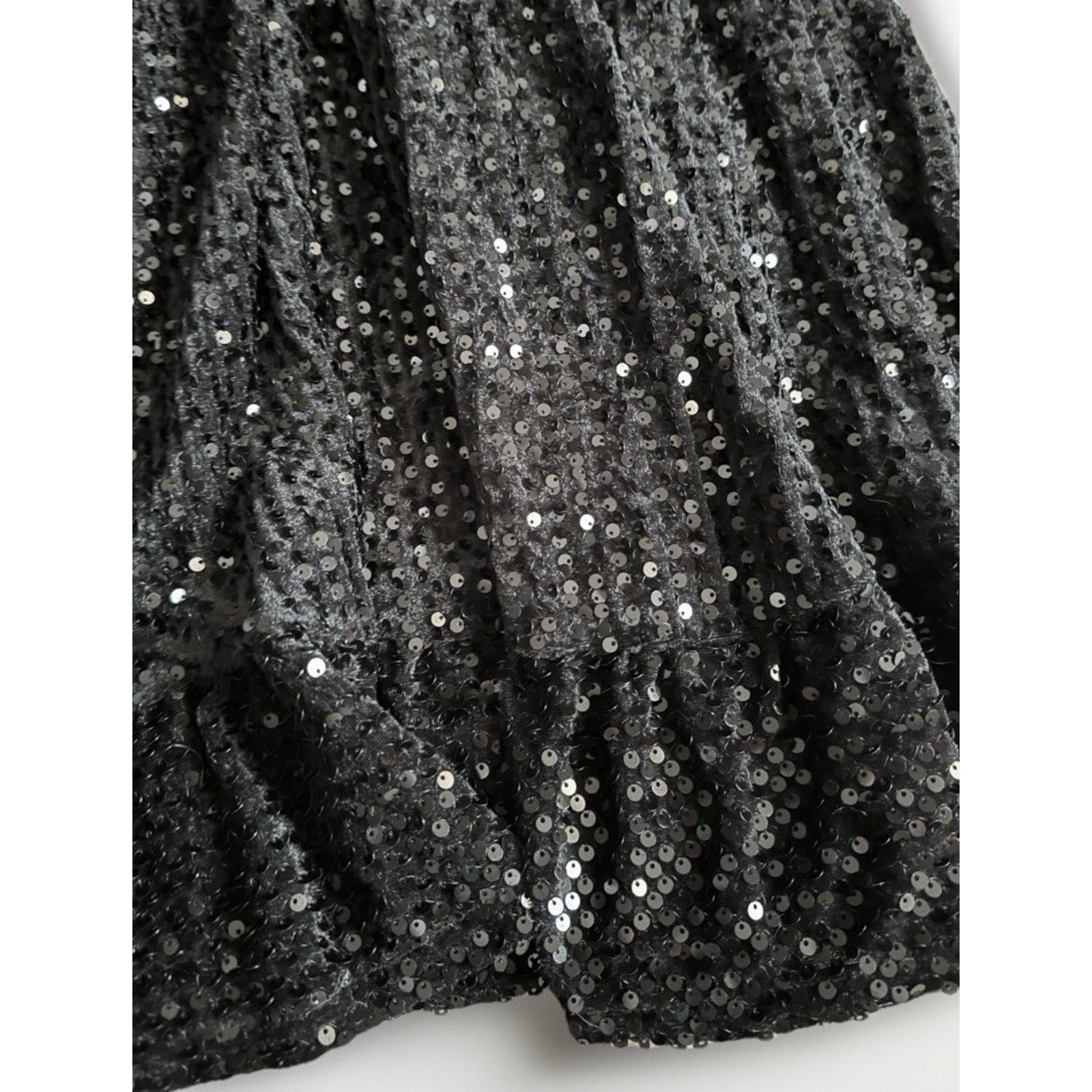 The Unbranded Brand NWT Chelsea & Violet Sequin Soft Cocktail Dress Black Size S Size S / US 4 / IT 40 - 6 Thumbnail
