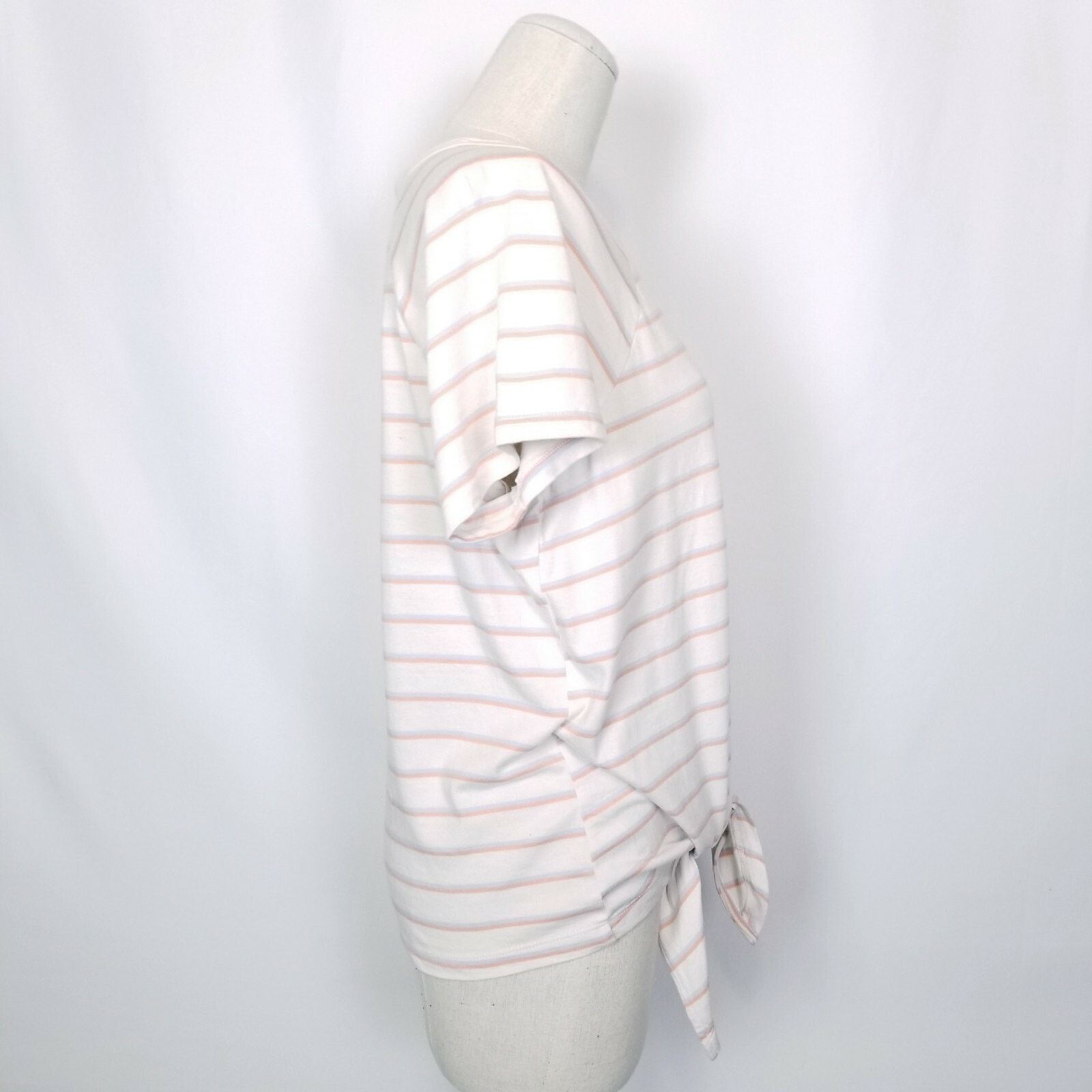 Sanctuary Sanctuary Short Sleeve Striped Tie Waist Tee Size M / US 6-8 / IT 42-44 - 5 Thumbnail