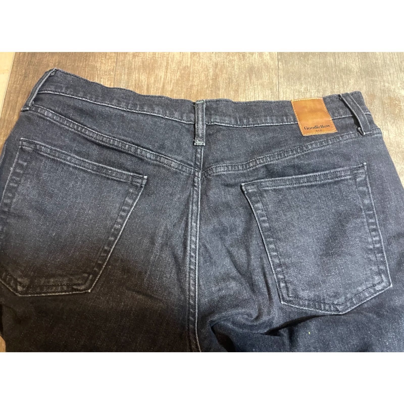 Denime Black Good Fellow Jeans Mens 34x30 Denim Total Flex Relaxed Pants Straight Pockets Regular Waist 34 Black Denim Size US 34 / EU 50 - 5 Thumbnail