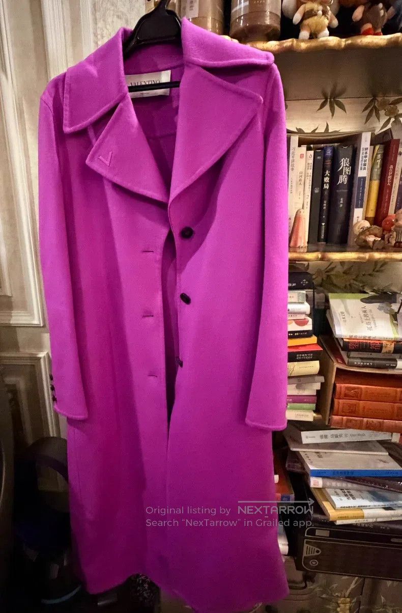 Valentino Valentino Rose red long wool coat Size M / US 6-8 / IT 42-44 - 1 Thumbnail