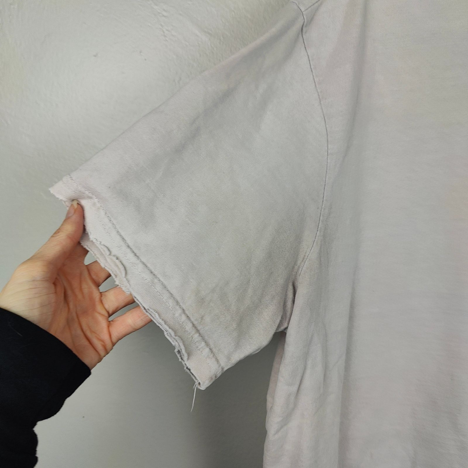 MOOJIMOOJIUS MoojiMooji Aged Boxy T-Shirt Size Small Off-White Pale Pink Size US S / EU 44-46 / 1 - 2 Thumbnail