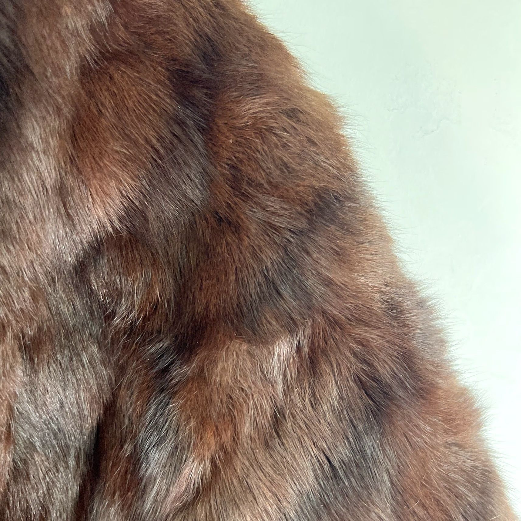 Vintage VINTAGE WLS Mink Stole Shawl Wrap M/L Brown 1960s Eveningwear Womens Size M / US 6-8 / IT 42-44 - 2 Thumbnail
