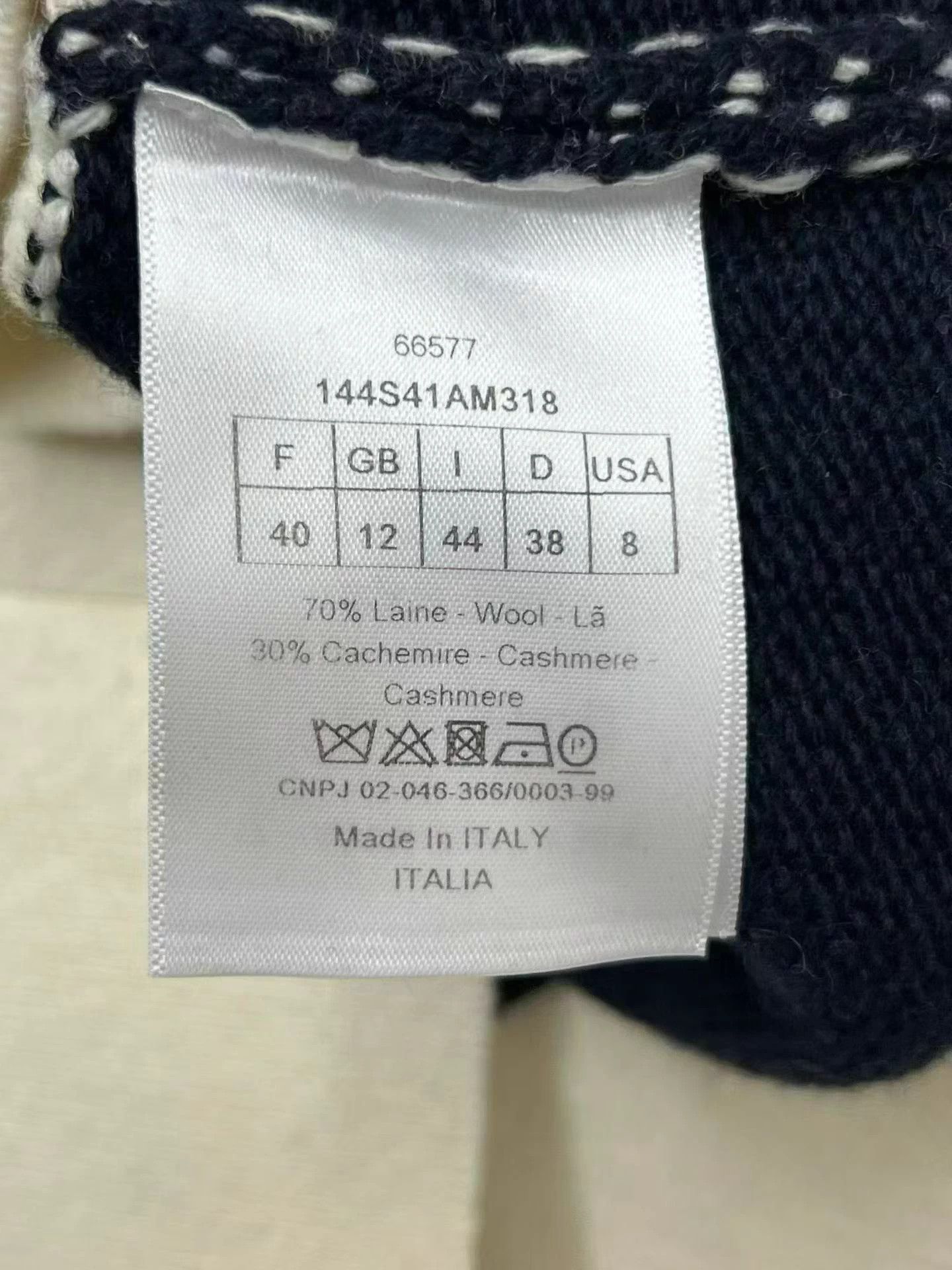 Dior Christian Dior Navy Colorblock Knit Top Size M / US 6-8 / IT 42-44 - 6 Thumbnail