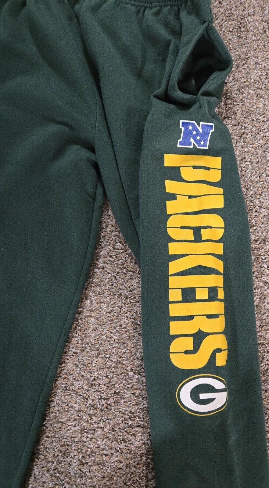 Designer 2010 NFC Green Bay Packers Super Bowl Year Wide Leg Sweats L Size US 34 / EU 50 - 5 Thumbnail
