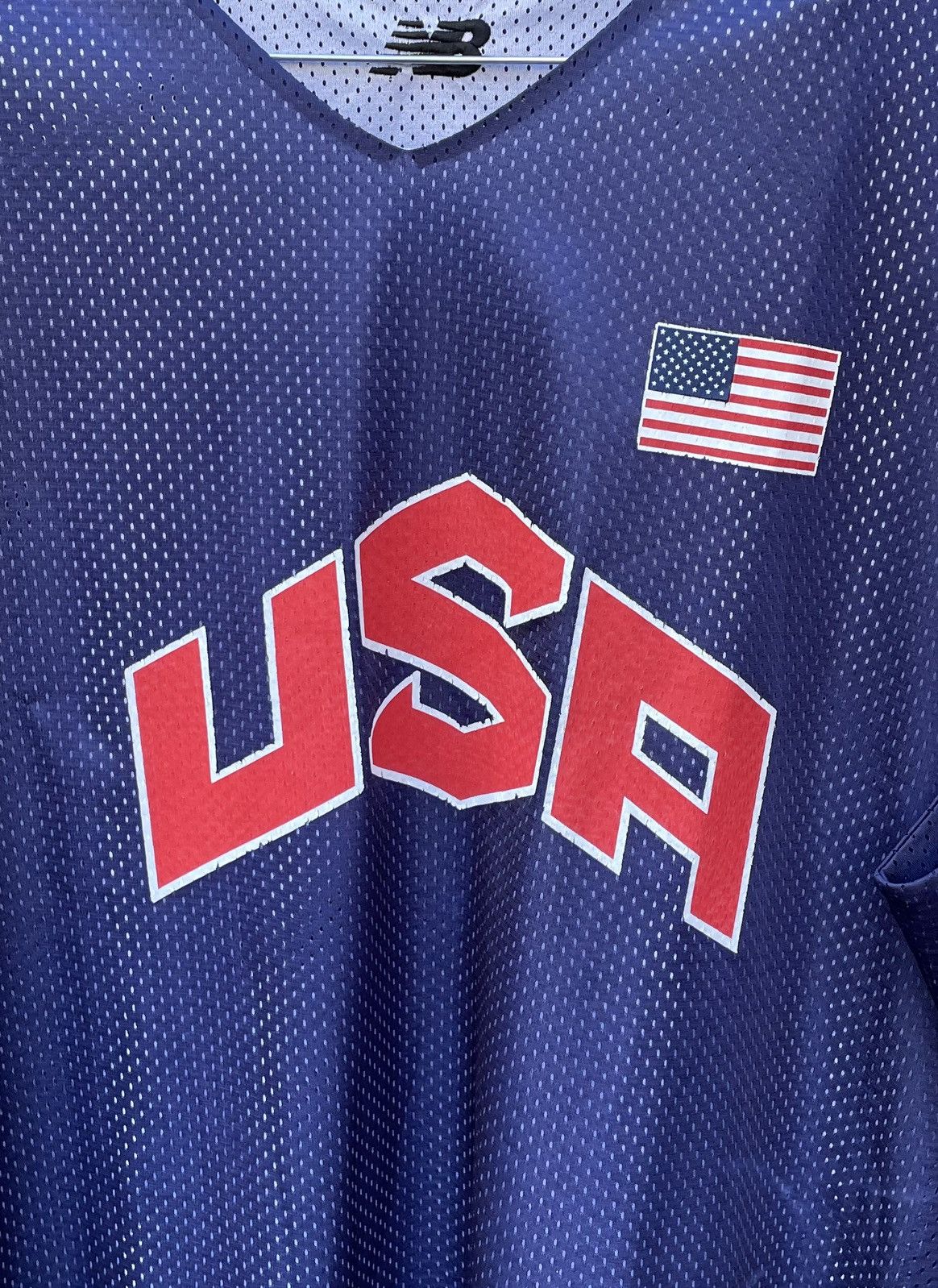 New Balance Rare Team USA New Balance Basketball Warmup Jersey Size US XXL / EU 58 / 5 - 4 Thumbnail