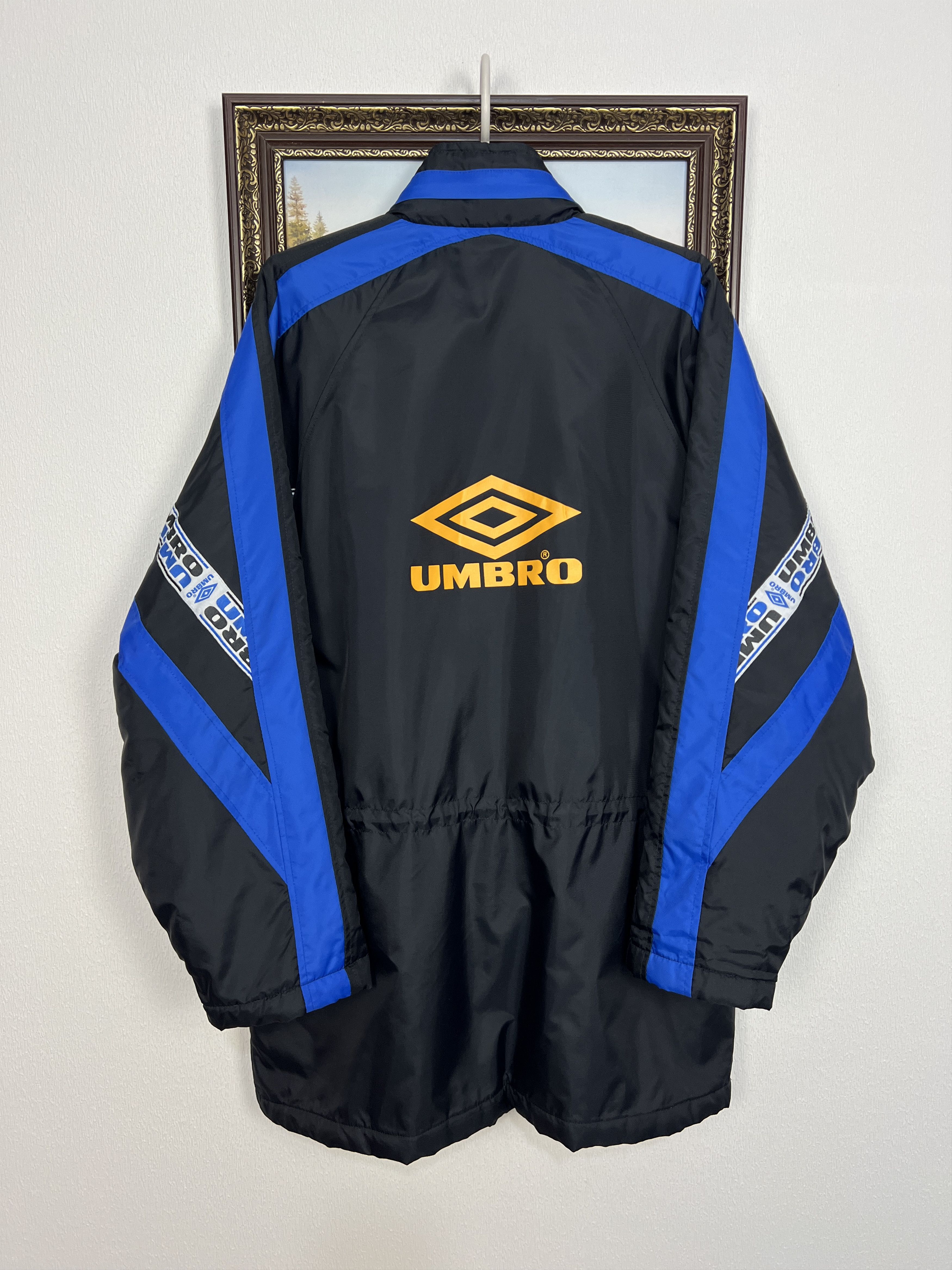 Umbro Vintage 90's Inter Milan Ronaldo Football Jacket Bench Coat Size US L / EU 52-54 / 3 - 9 Thumbnail
