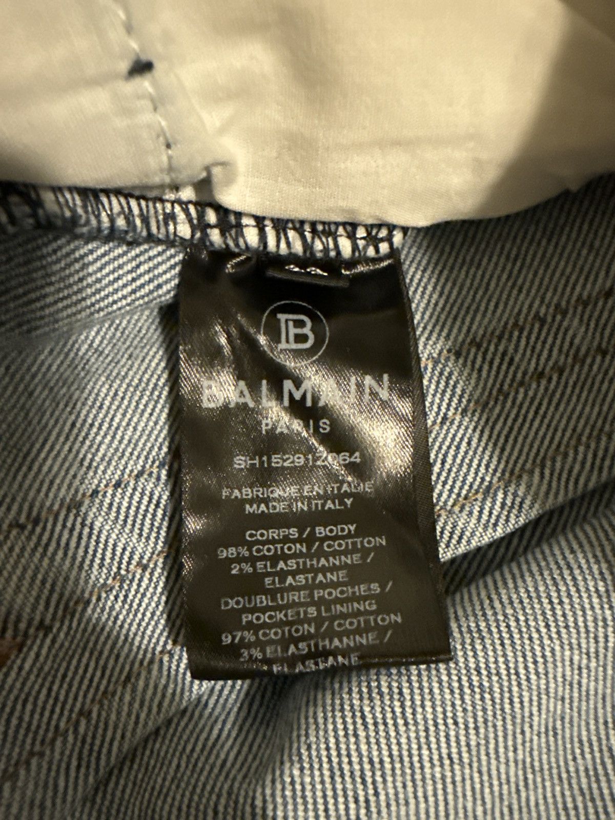 Balmain Balmain Monogram Distressed Tapered Jeans Size US 32 / EU 48 - 9 Thumbnail