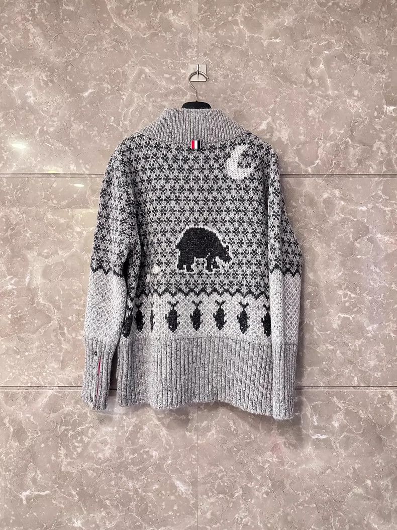Thom Browne Thom Browne size1 Gray thick sweater Size US S / EU 44-46 / 1 - 2 Thumbnail