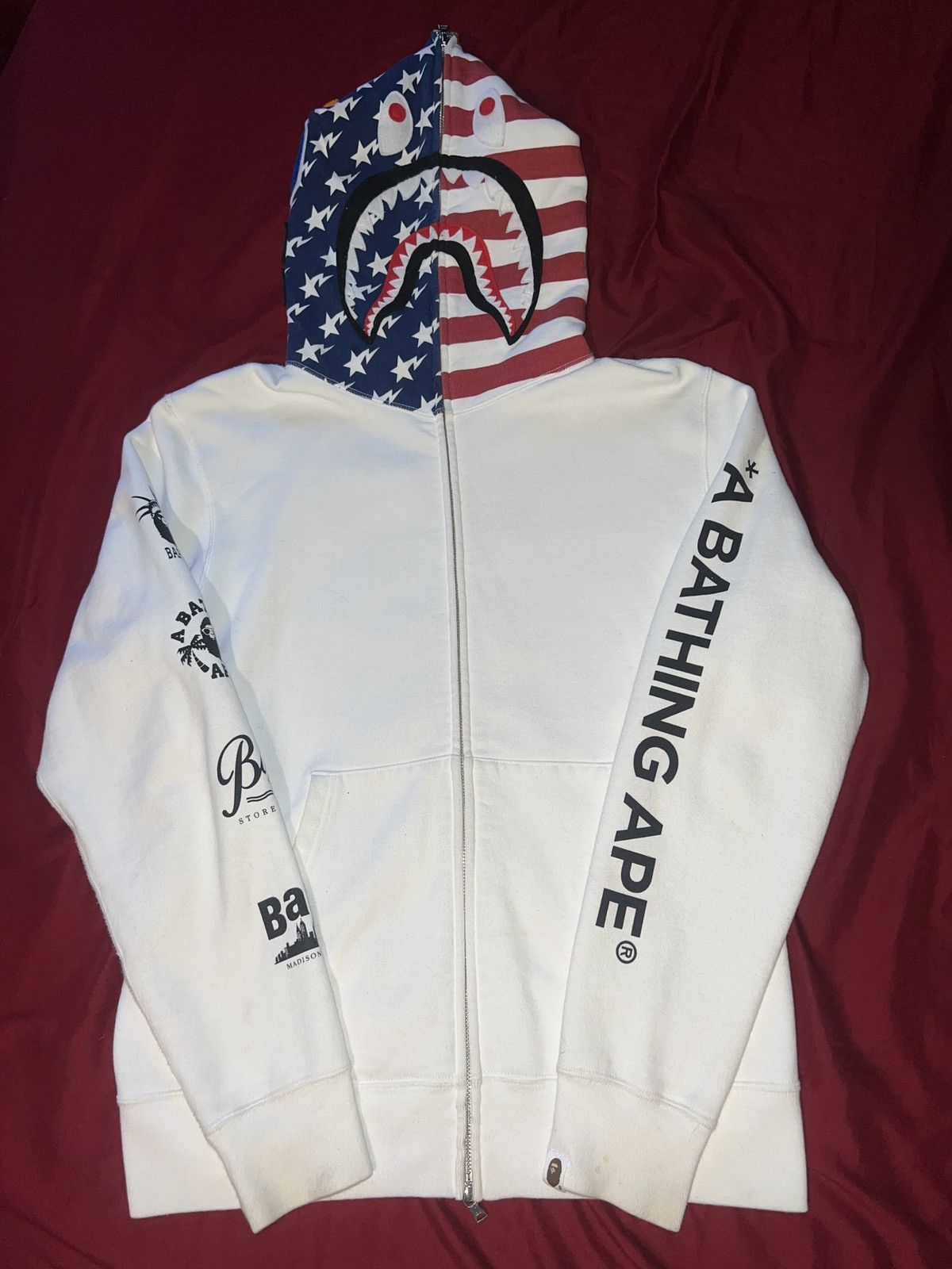 Bape BAPE USA Flag Hoodie Size US L / EU 52-54 / 3 - 1 Thumbnail