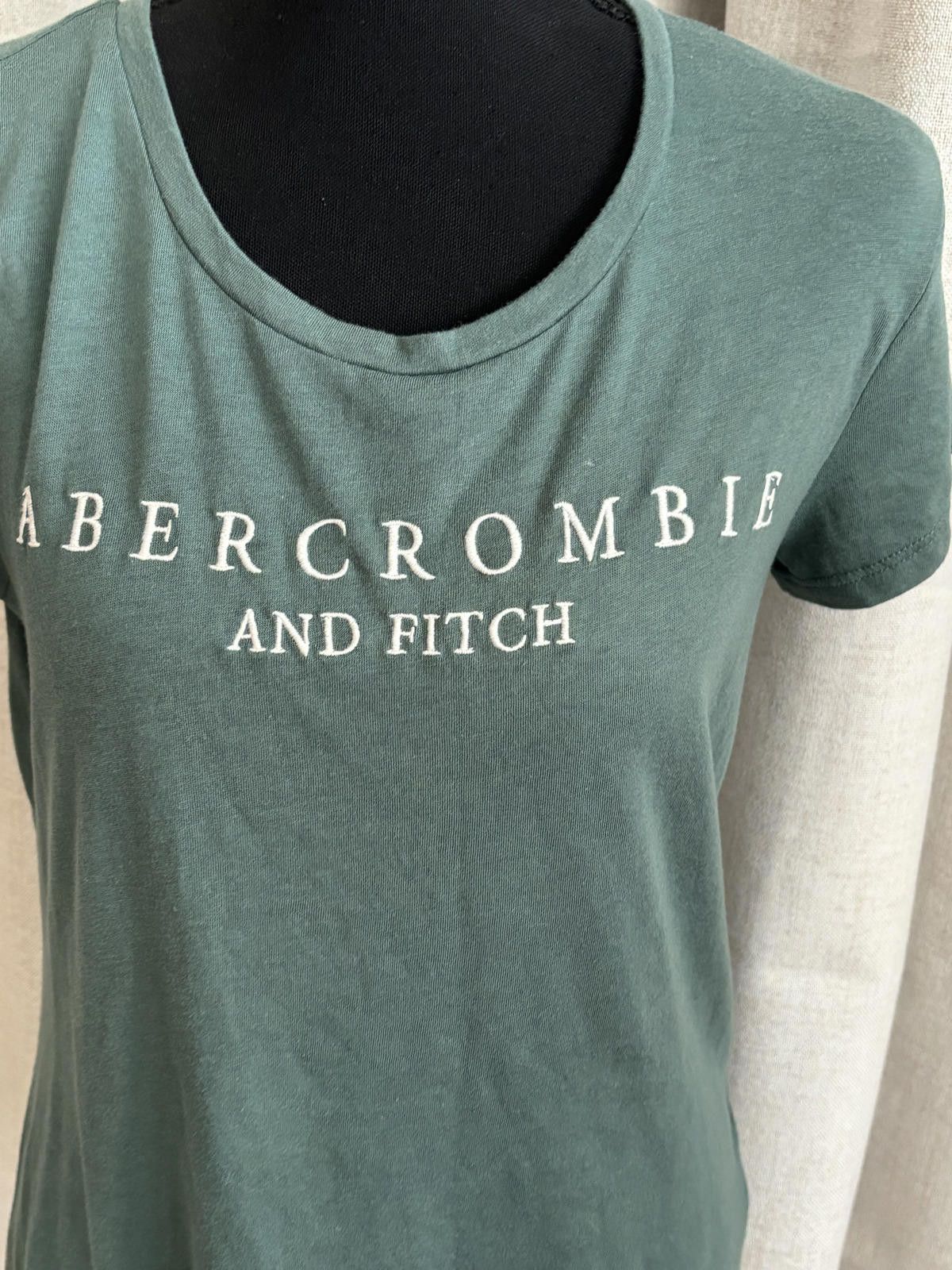 Abercrombie & Fitch Abercrombie & Fitch Green Logo T-Shirt Size US M / EU 48-50 / 2 - 2 Thumbnail
