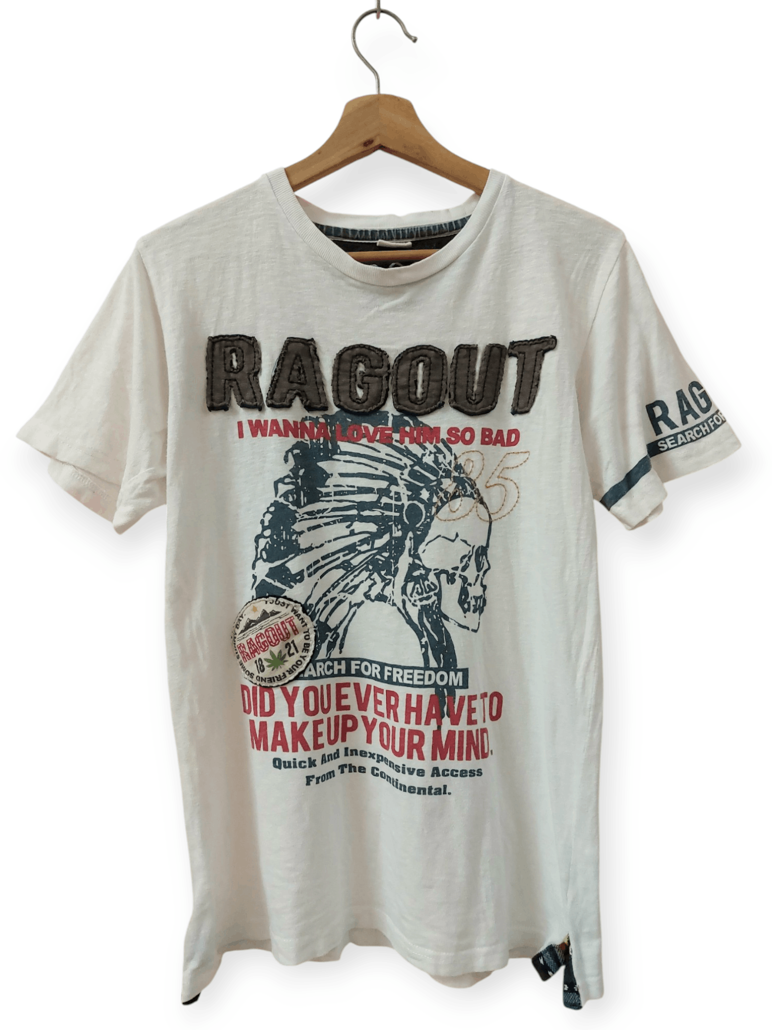 Designer FYE 💥 Ragout Red Indian Skull T-Shirt Size US M / EU 48-50 / 2 - 1 Thumbnail
