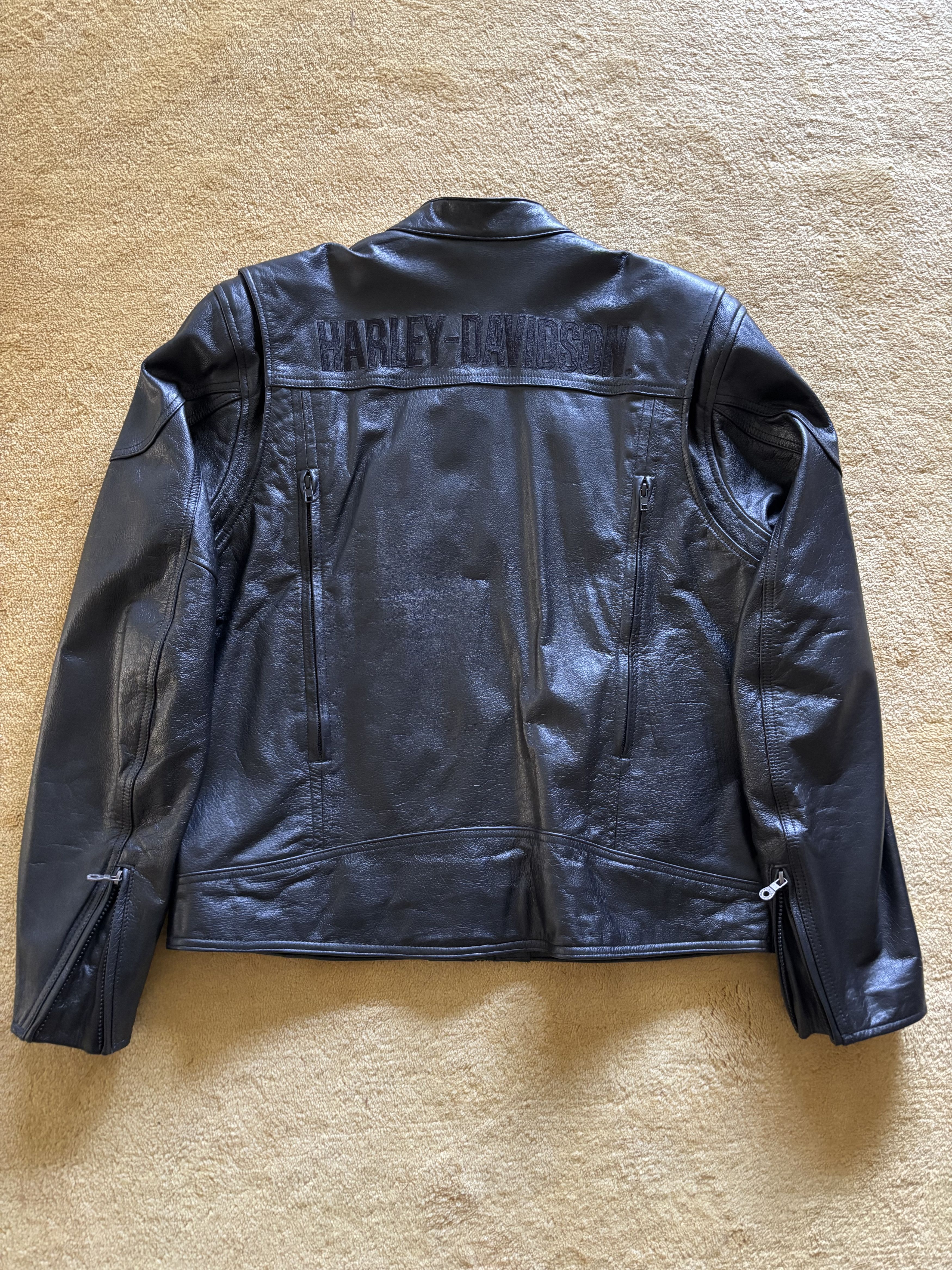 Harley Davidson Harley-Davidson Spoiler Black Leather Jacket Size US L / EU 52-54 / 3 - 2 Thumbnail